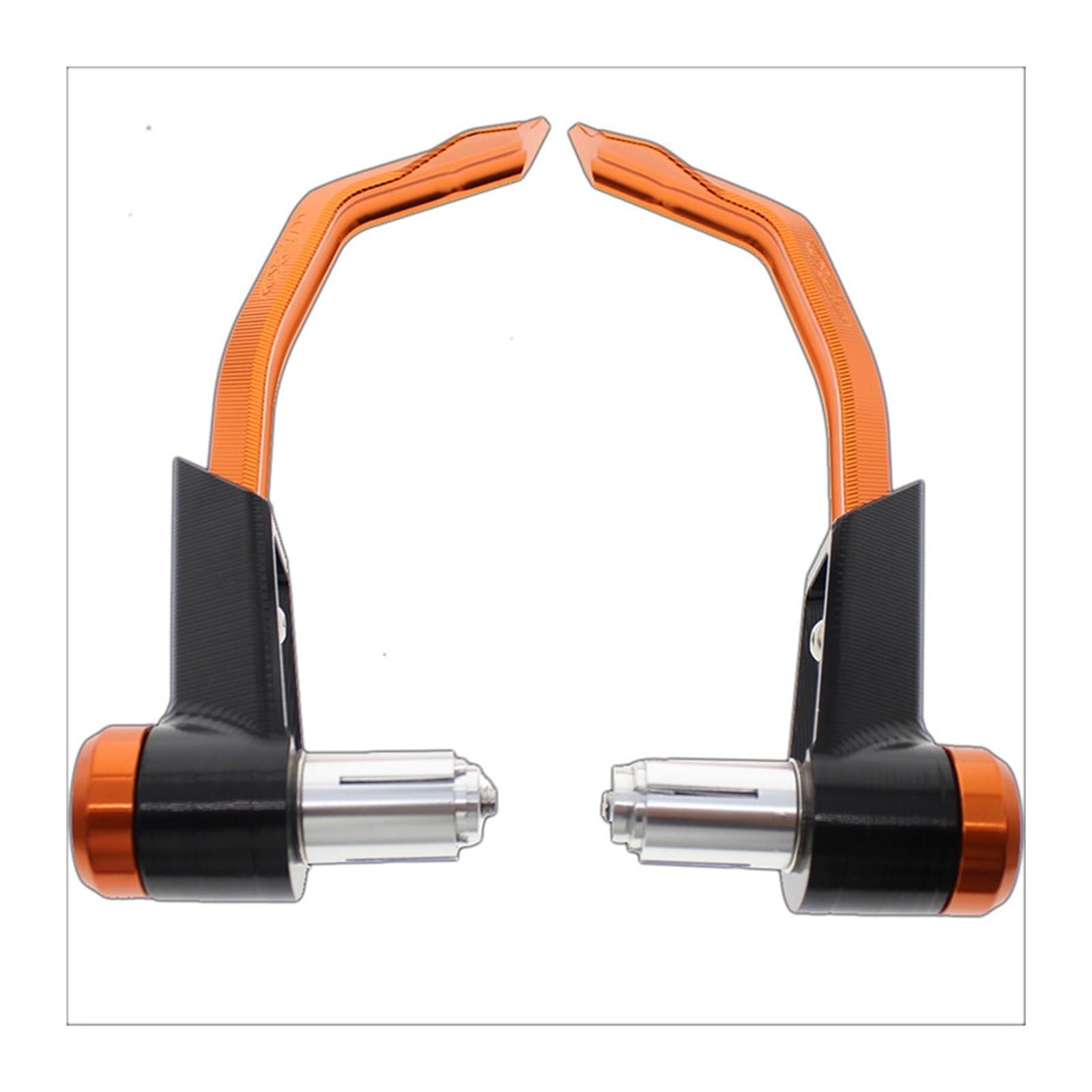 Motorrad Handschützer CNC 7/8 22mm Bremskupplungshebel Handschutz Handschutzschutz Universalzubehör Lenker-Handschutz(Orange) von YHYFFSS