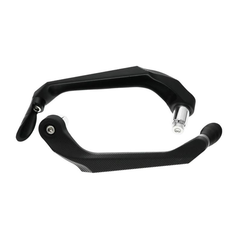 Motorrad Handschützer MotoLovee 22mm Motorrad Handprotektoren Schutz Motocross Bike Handprotektoren Lenkerprotektoren Aluminium Handstangenständer Lenker-Handschutz(Black) von YHYFFSS