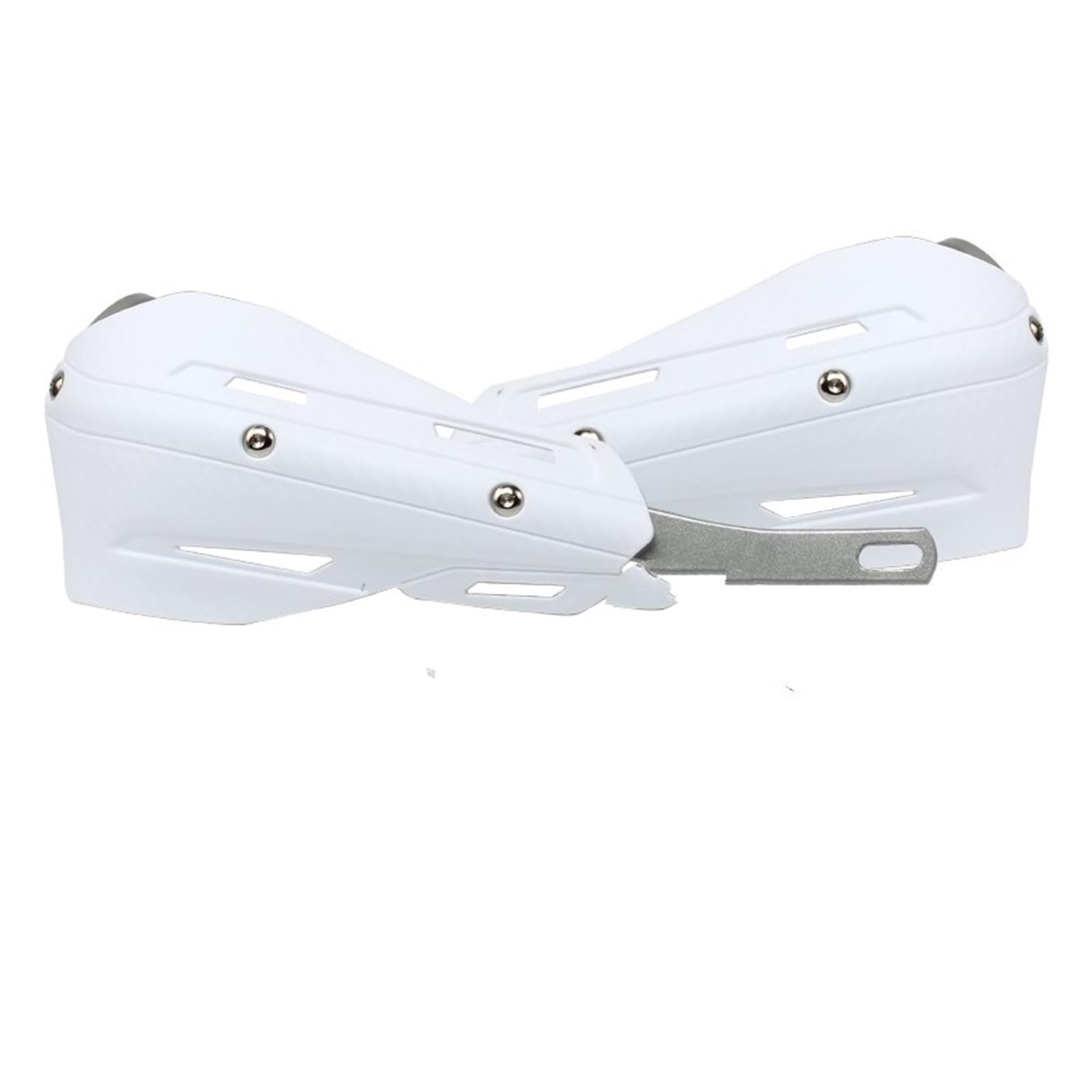 Motorrad Handschützer Motorrad 22mm 28mm Handschutz Kunststoff + Aluminium Handschutz Schutzfolie Abdeckung Fit Bikes Lenker-Handschutz(WHITE) von YHYFFSS