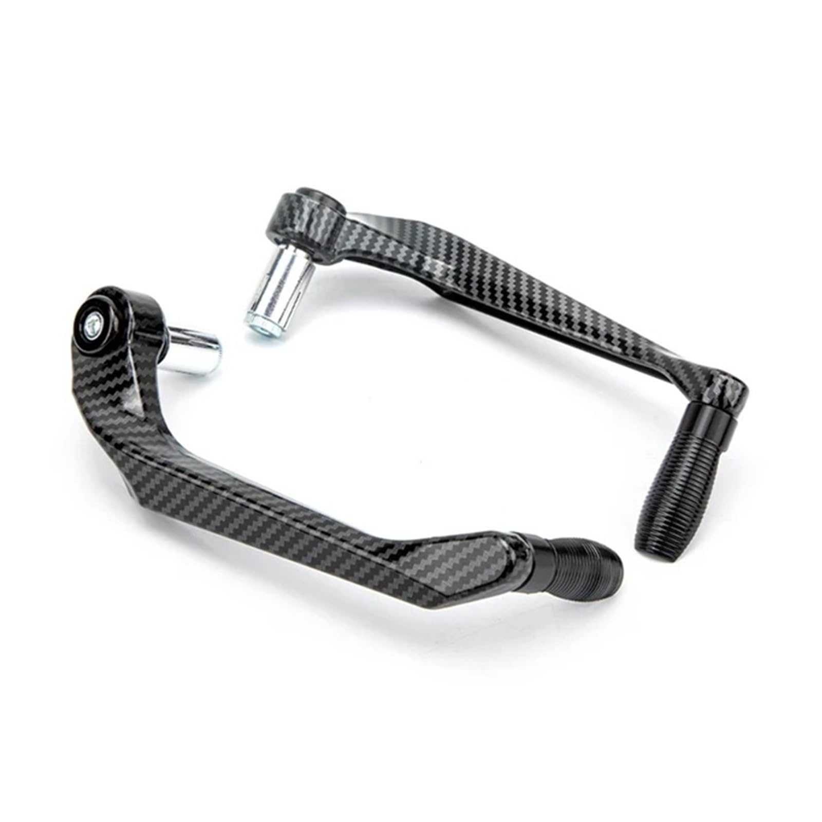 Motorrad Handschützer Motorrad CNC Aluminiumlegierung Lenker Bremse Kupplungshebel Handschutz Schutz Handschutz Zubehör Lenker-Handschutz(Black) von YHYFFSS