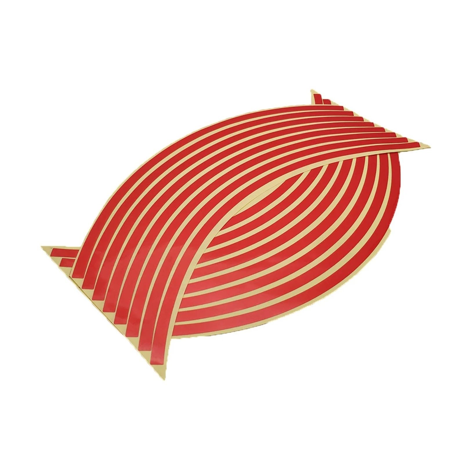 Motorrad Radaufkleber 16Pcs Wasserdichte Motorrad Felge Reflektierende Aufkleber Moto Auto Aufkleber Für Ya&maha Für X Max 125 250 400 300 Felgenaufkleber(Red) von YHYFFSS