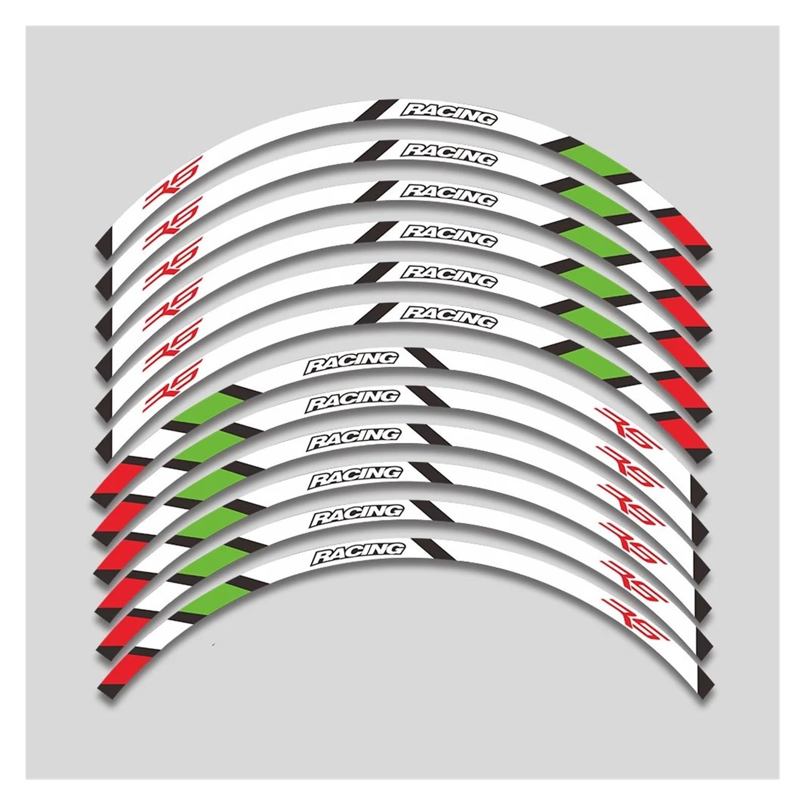 Motorrad Radaufkleber 17-Zoll-Motorradaufkleber Felgenaufkleber Räder Naben Reflektierendes Streifenband-Set Für A&PRILIA Für RS 125 Für Rs125 Felgenaufkleber(White B1) von YHYFFSS