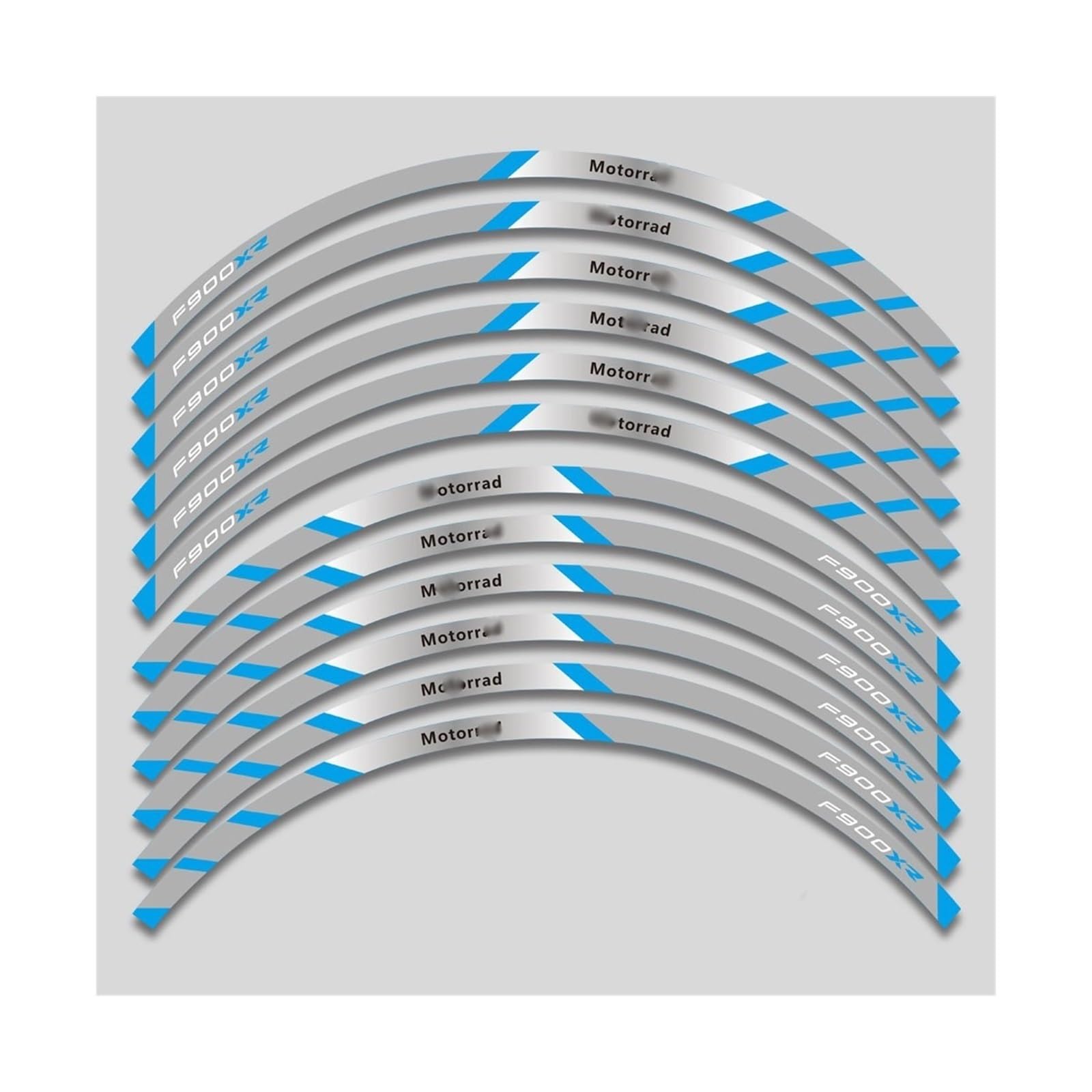 Motorrad Radaufkleber Für F900XR F900 Für XR F900xr F 900xr Motorrad Aufkleber Innenrad Reflektierende Wasserdichte Aufkleber 12 Stück Felgenaufkleber(14) von YHYFFSS