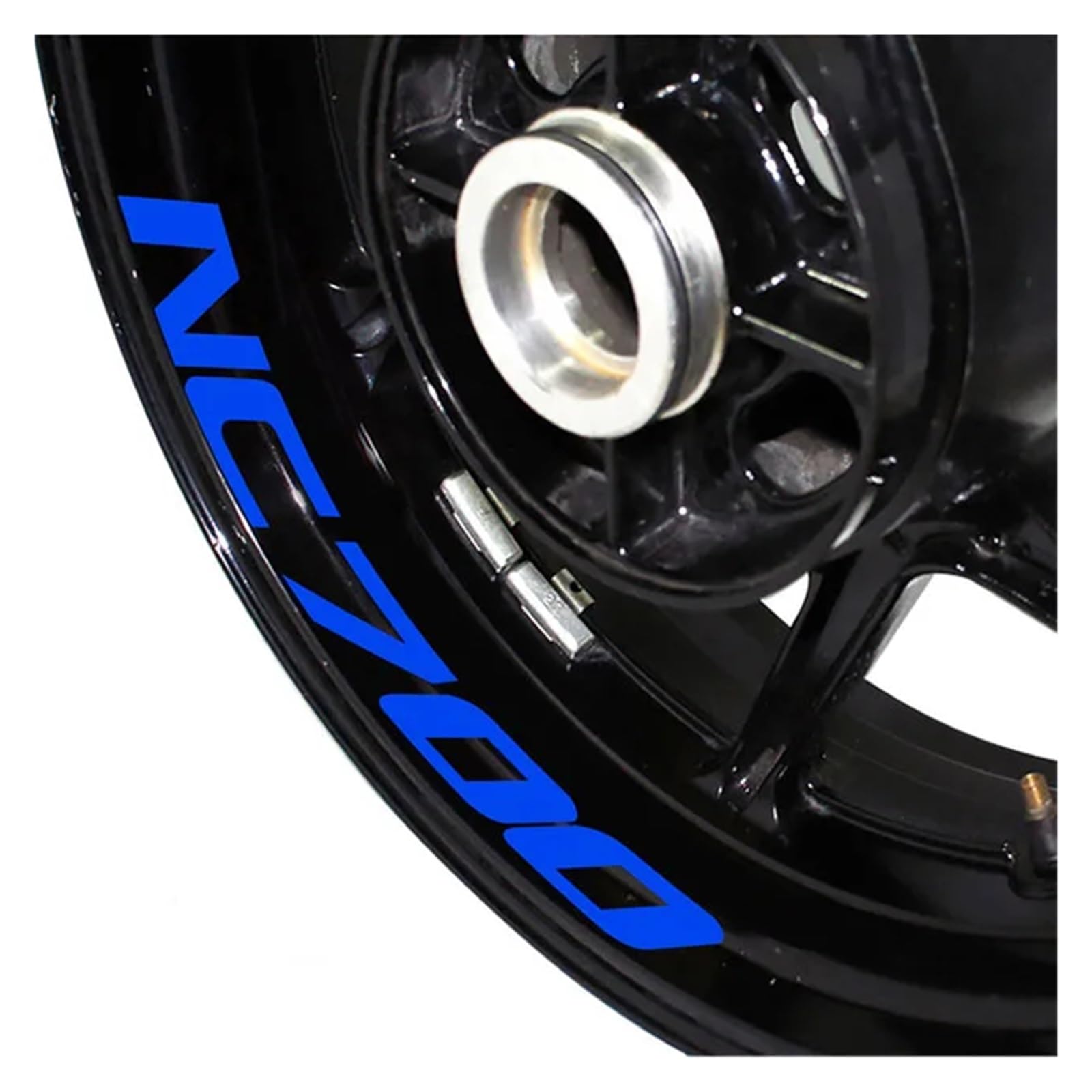 Motorrad Radaufkleber Für Nc700s X Für Nc750s X Motorrad Vorne Hinten Äußere Felge Reflektierende Dekorative Aufkleber Rad Aufkleber Aufkleber Felgenaufkleber(Blue NC700) von YHYFFSS