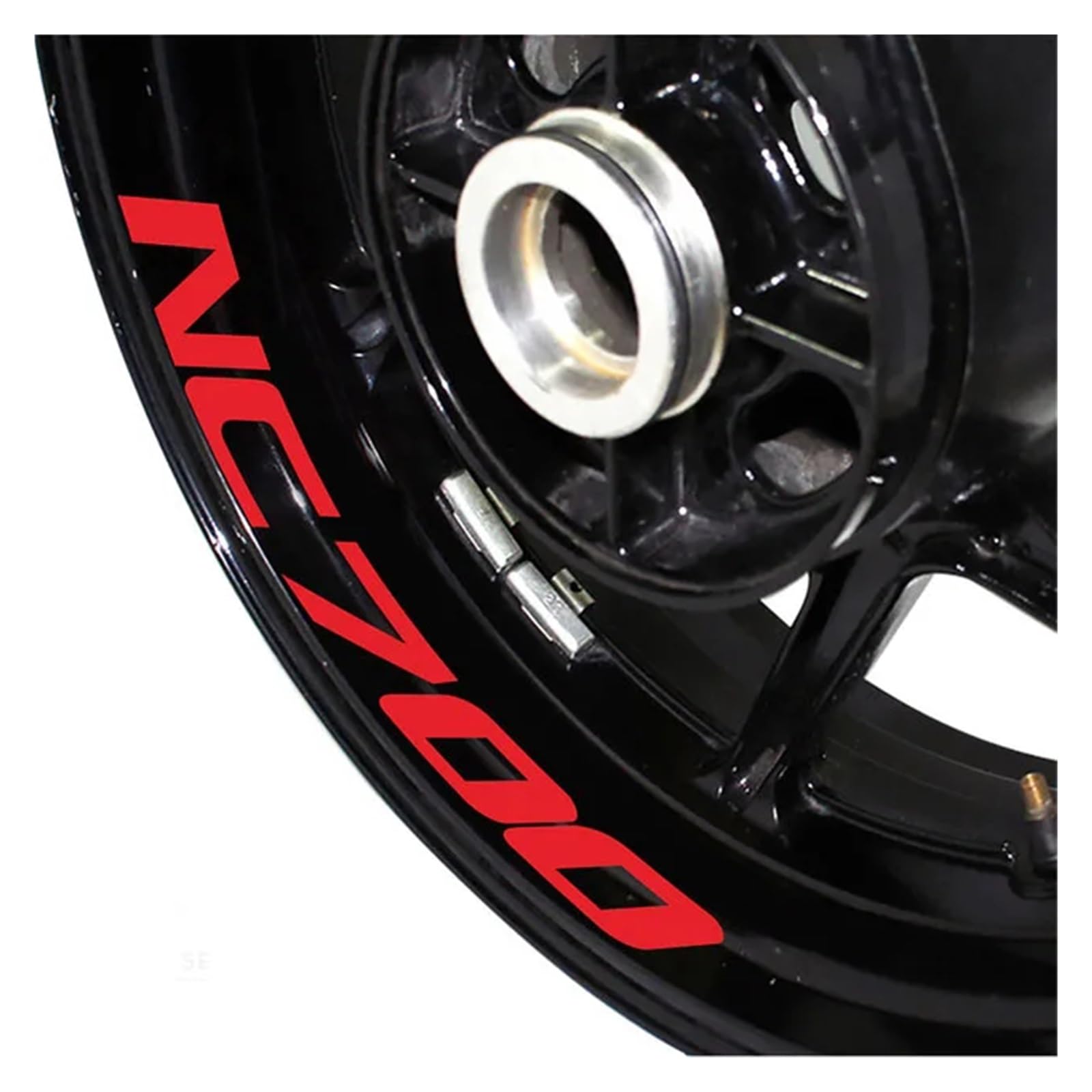 Motorrad Radaufkleber Für Nc700s X Für Nc750s X Motorrad Vorne Hinten Äußere Felge Reflektierende Dekorative Aufkleber Rad Aufkleber Aufkleber Felgenaufkleber(Red NC700) von YHYFFSS