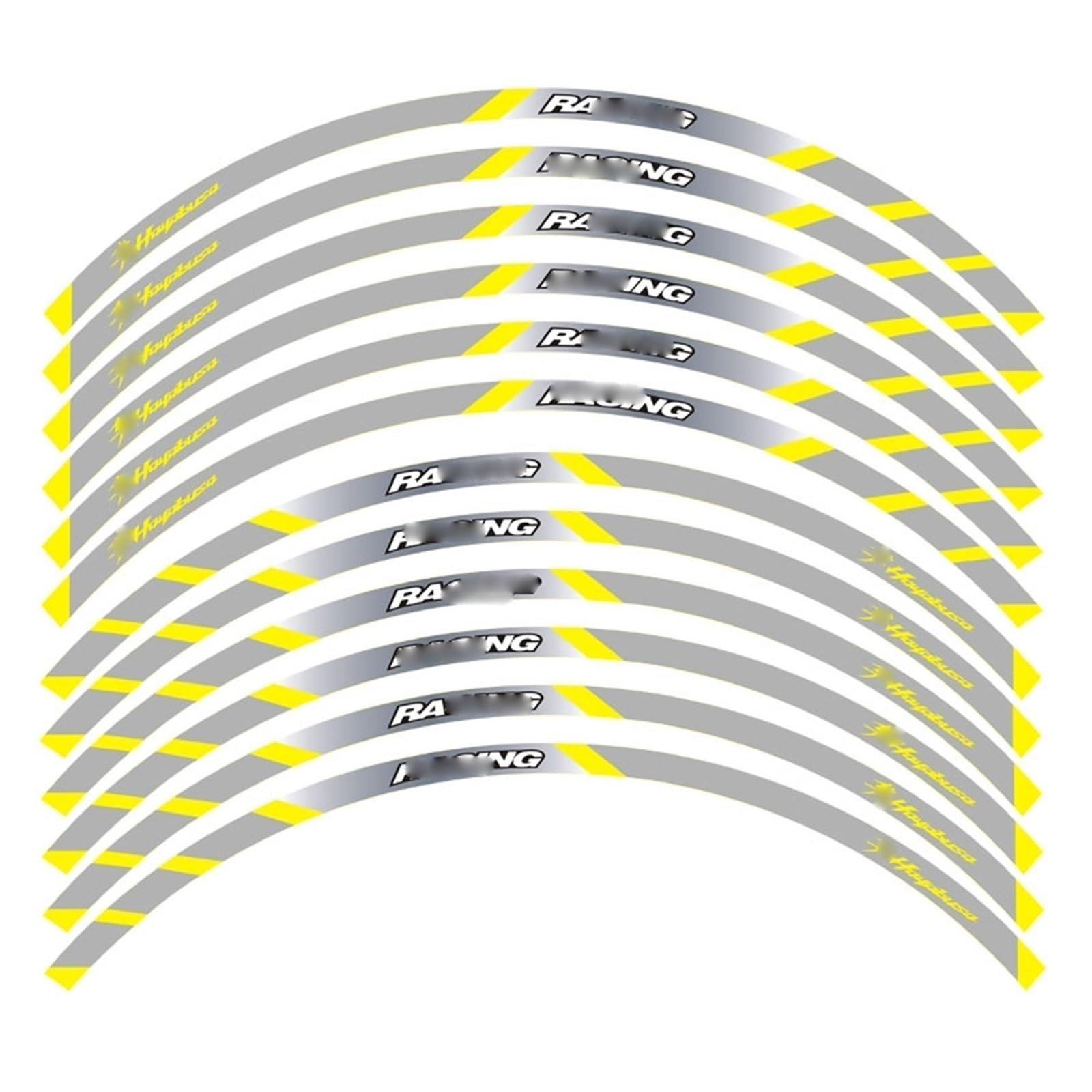 Motorrad Radaufkleber Für S&uzuki Für Hayabusa Motorradaufkleber Felgenaufkleber Radaufkleber Felgenaufkleber(4) von YHYFFSS