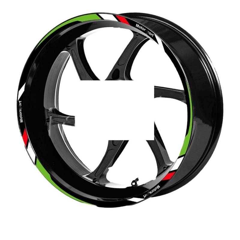 Motorrad Radaufkleber Für S1000XR Für RR F900/800R Für S1000R F900XR Für Neun TR 1200R Für G310R Motorrad Rad Aufkleber 17'' Rim Aufkleber Streifen Band Felgenaufkleber(8) von YHYFFSS