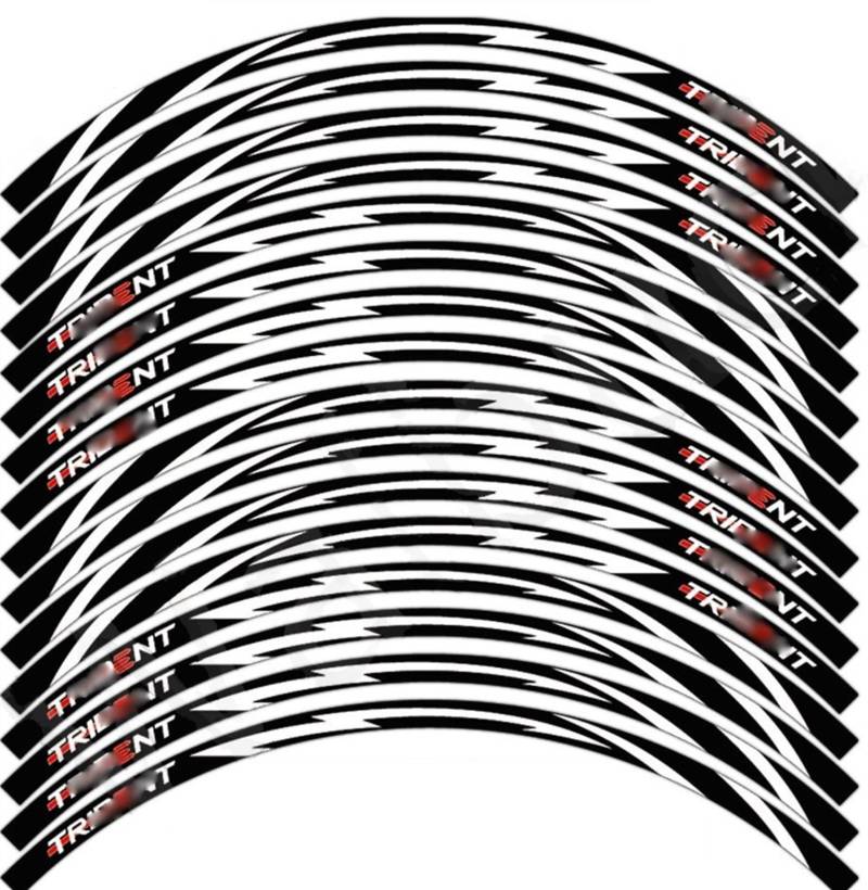 Motorrad Radaufkleber Für Trident 660 Für TRIDENT 660 Motorrad Aufkleber Felge Aufkleber Rad Aufkleber Felgenaufkleber(A1) von YHYFFSS