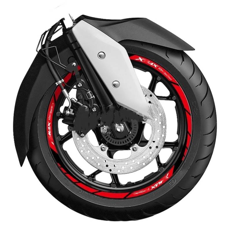 Motorrad Radaufkleber Für Y&AMAHA Für X&max Für X&max 125 250 300 2023 Motorrad Reflektierende Radaufkleber Felgenaufkleber Roller Streifen Klebeband Wasserdicht Felgenaufkleber(2) von YHYFFSS