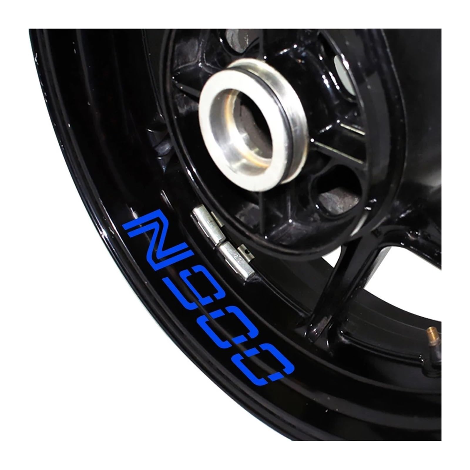 Motorrad Radaufkleber Motorrad Geändert Aufkleber Felge Reflektierende Wasserdicht Dekorative Aufkleber Für S&uzuki Für VN900 Für Vn 900 Felgenaufkleber(Reflective Blue) von YHYFFSS