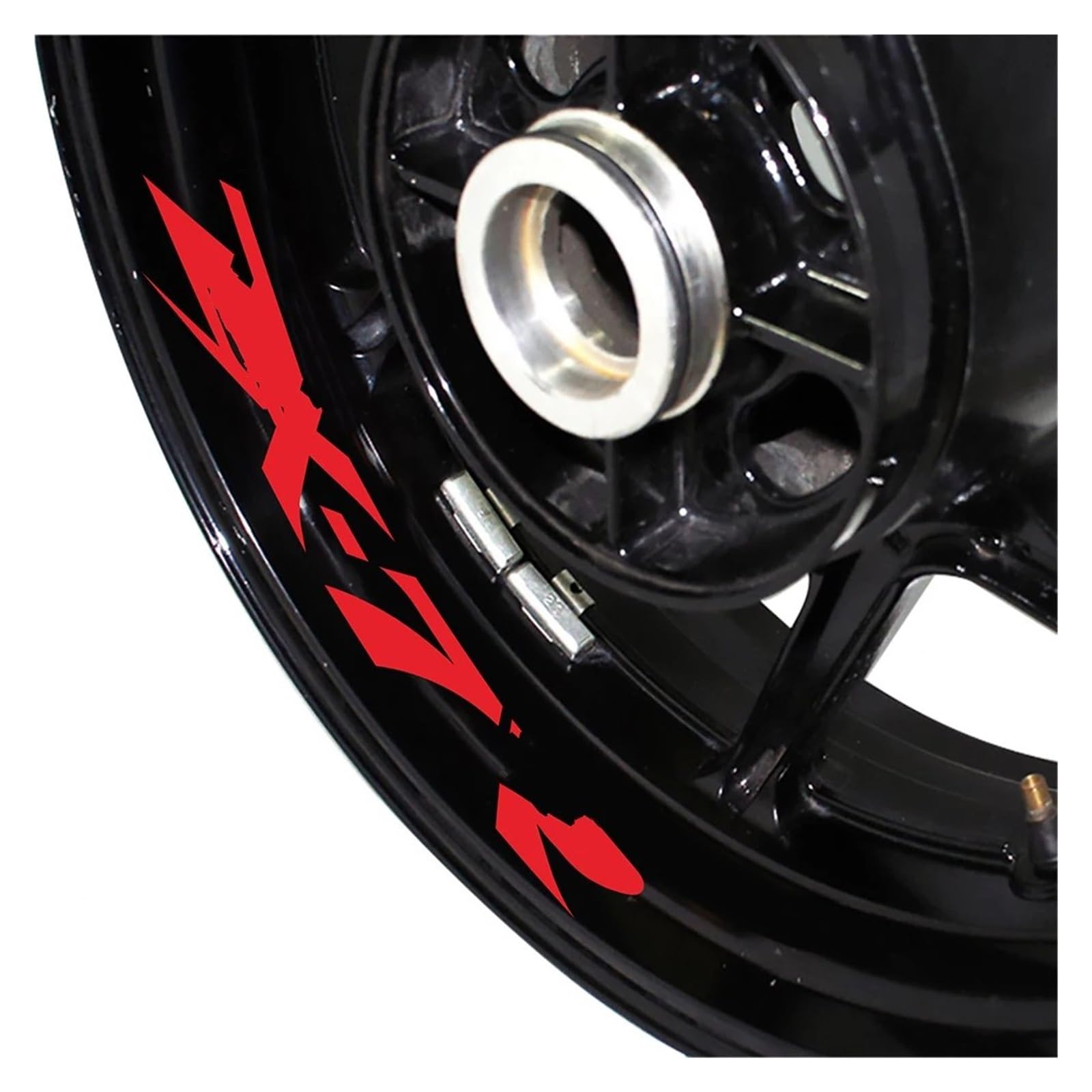 Motorrad Radaufkleber Motorrad Reifen Aufkleber Reflektierende Gürtel Fahrrad Aufkleber Dekoration Kühle Wasserdicht Für ZX-7R Für ZX7R Für Zx 7r Felgenaufkleber(Reflective Red) von YHYFFSS