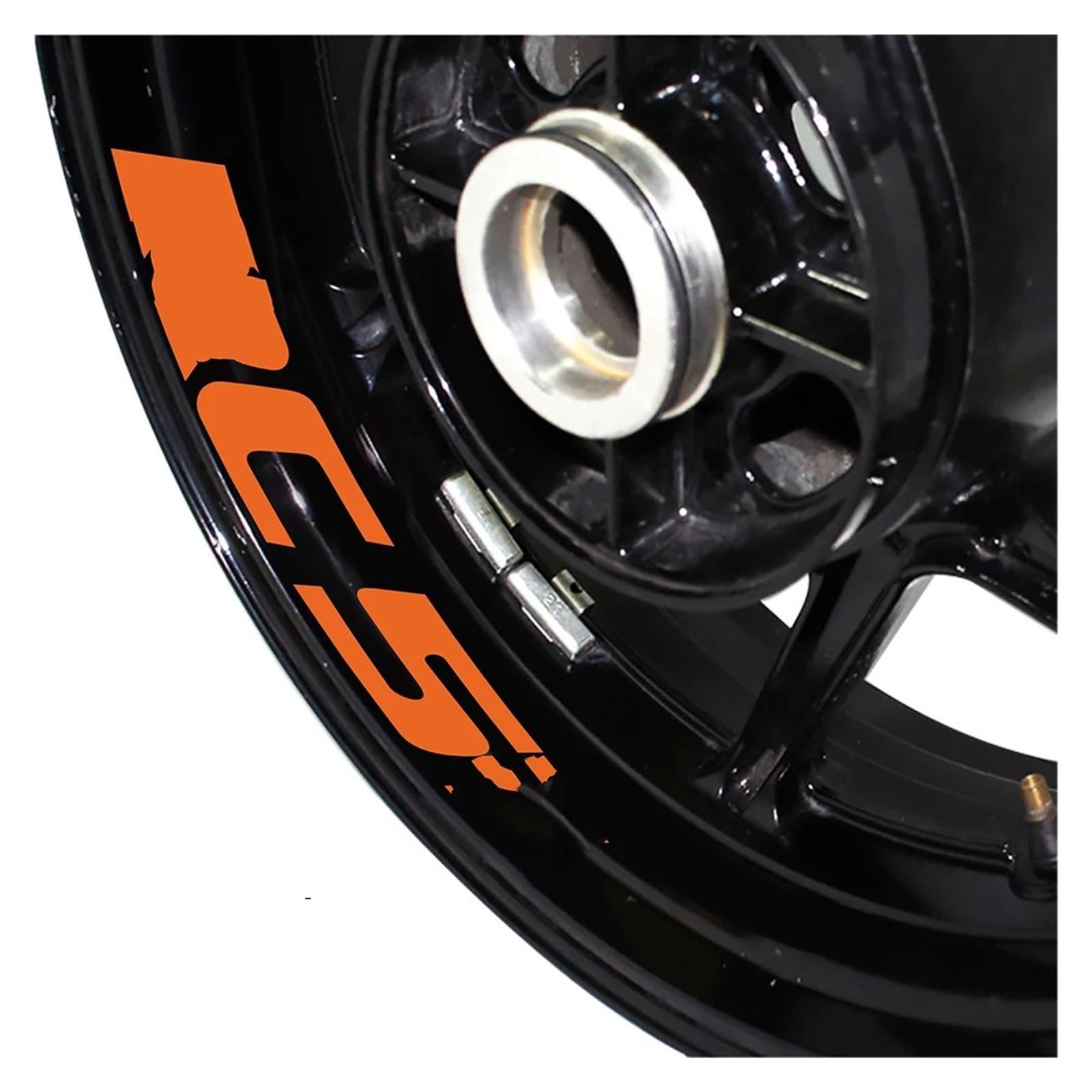 Motorrad Radaufkleber Motorradaufkleber, Wasserdicht Dekorativer Radstreifen, Reflektierend Für RC51 Für C 51 Felgenaufkleber(Reflective Orange) von YHYFFSS