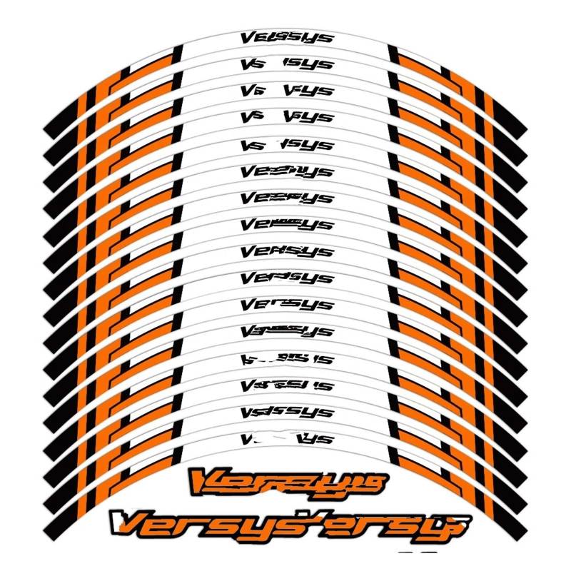 Motorrad Radaufkleber Reflektierende Motorradzubehör Radaufkleber Innerhalb Der Nabenaufkleber Felgenstreifenband Für K&awasaki Für 6501000 Felgenaufkleber(A3) von YHYFFSS