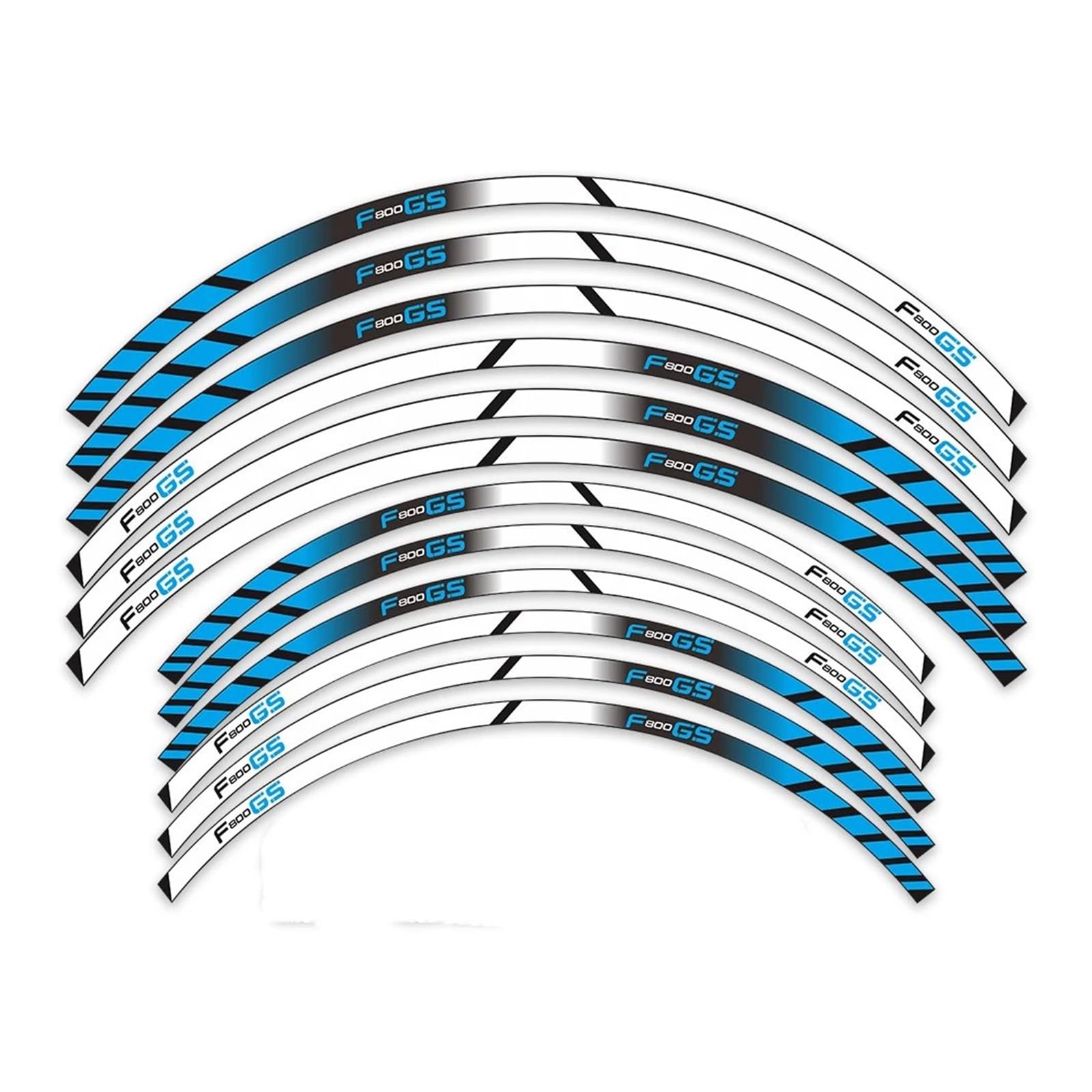Motorrad Radaufkleber Reflektierender Radaufkleber Anpassbare Aufkleber Für F800GS F 800GS F800 GS F 800 GS Felgenaufkleber(4) von YHYFFSS