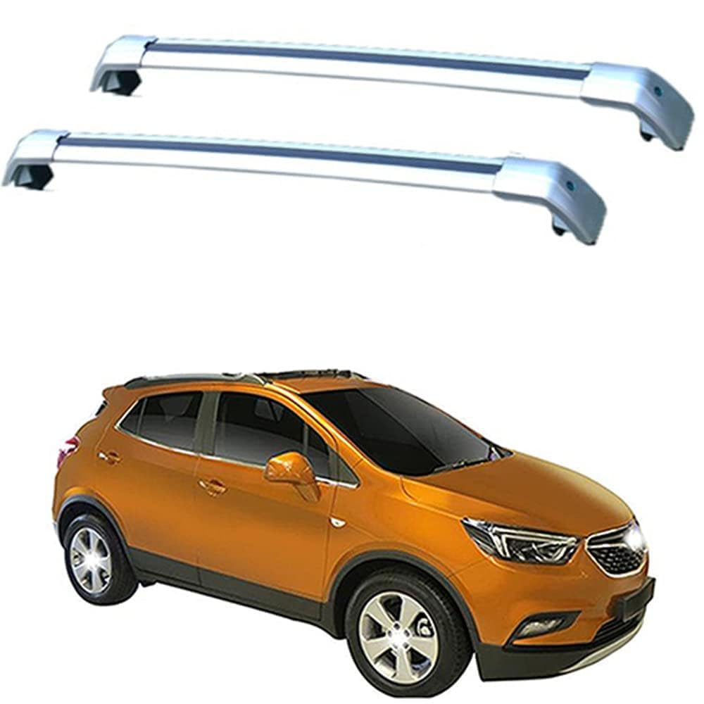 YIANKWY (2Stk) Dachgepäckträger Dachträger für Opel Mokka X, 5dr SUV 2016 2017 2018 2019 2020 2021 2022 Aluminium Dachträger Querstangen Gepäckträger,A von YIANKWY