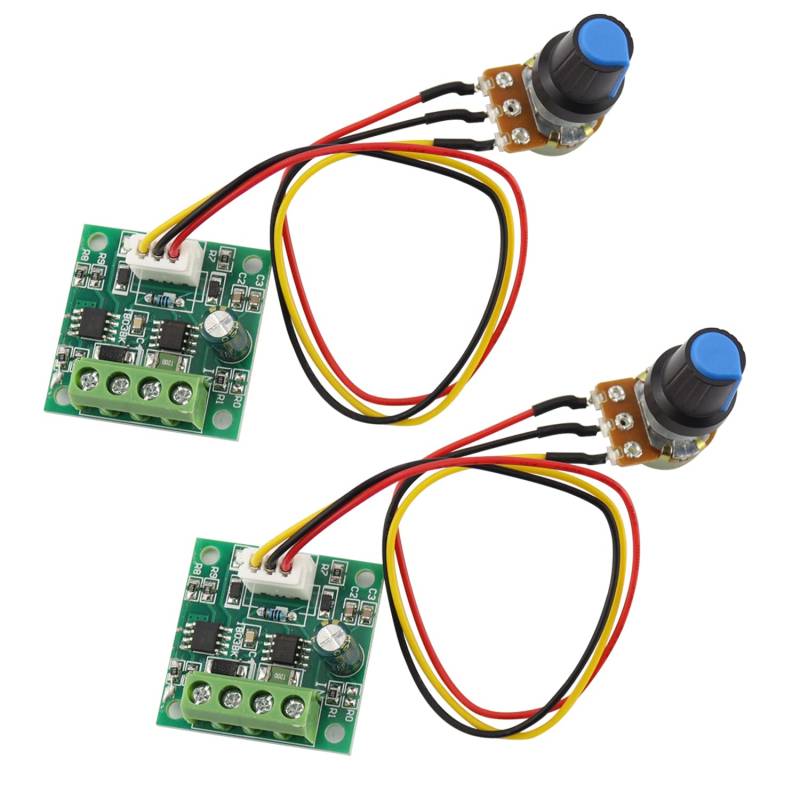 Motor Drehzahlregler PWM Motordrehzahlregler 2Stk Niederspannungs-DC 1,8 V bis 15 V 2A gleichstrommotor Schalter Controller Regler-Steuermodul von YICH