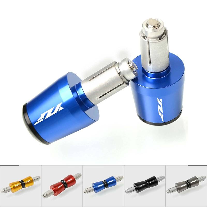 YIEBA 22mm 7/8" Motorrad Hand Endkappen für YZF R1 R6 R125 R65 R3 600R Blau von YIEBA