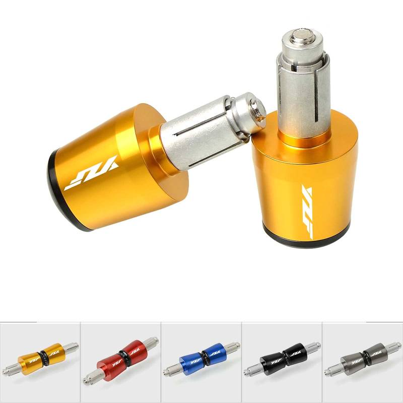 YIEBA 22mm 7/8" Motorrad Hand Endkappen für YZF R1 R6 R125 R65 R3 600R Gold von YIEBA