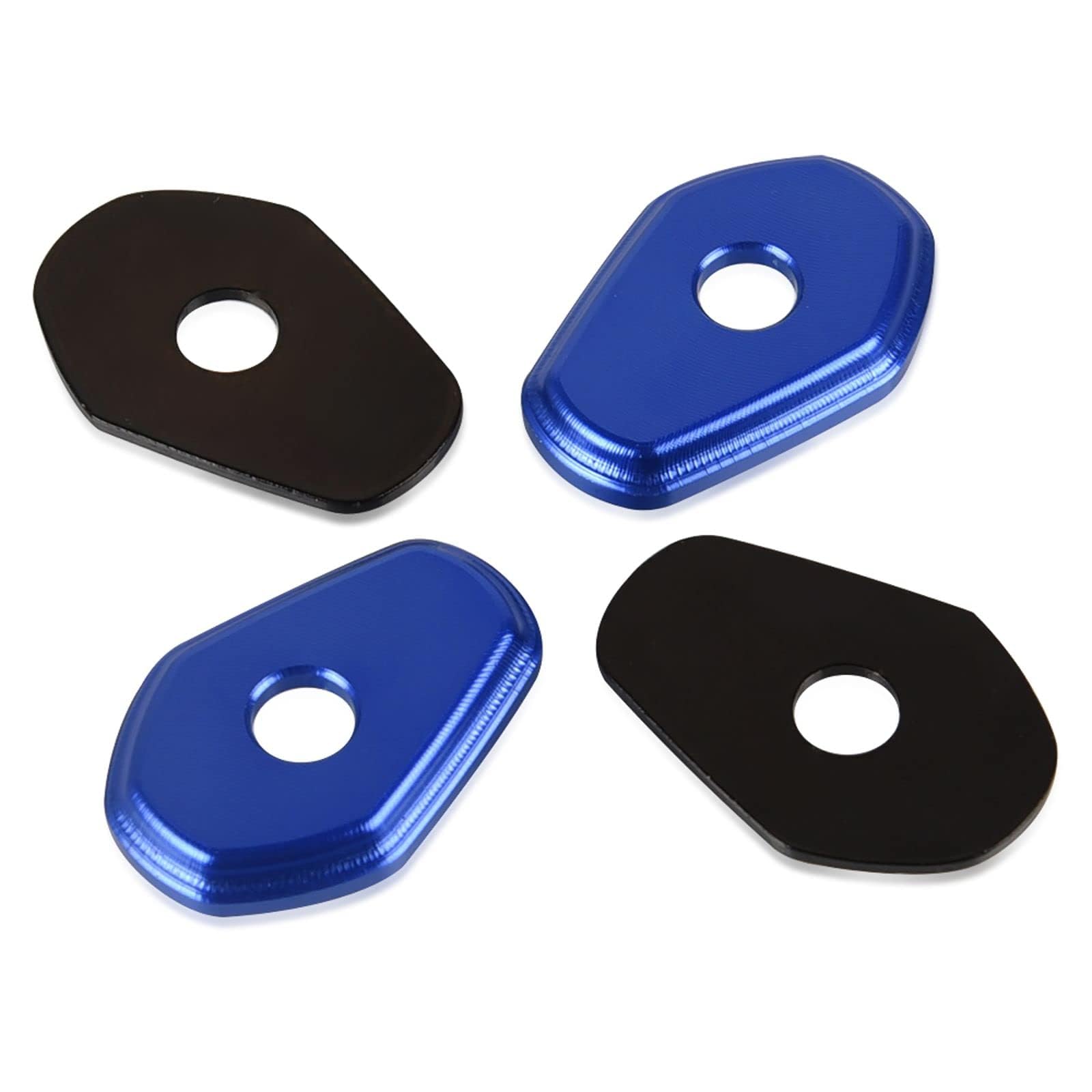 YIEBA 4 Stück Blinkeradapter Abstandshalter Lichtanzeigen vorne oder hinten Motorradzubehör für GSF 650 SA Bandit 2005-2016 GSX-R 1000 2001-2006 GSX-R 750 2000-2005 SV 650 S 2003-2007 Blau von YIEBA