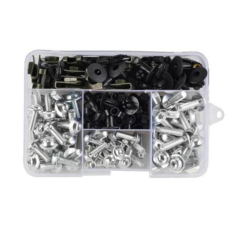 Motorrad Schrauben Set Für VOGE 250rr 300rr 525rr 250 Rr 500R 525R 525 R 300DS 500DS 300 500 DS 195PCS Motorrad Verkleidung Schrauben Schrauben Kit Mutter Clips(F) von YIESANS