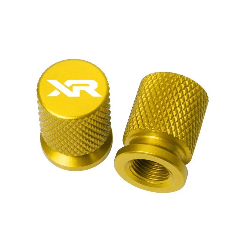 reifenventilkappen Für Hon@&da XR230MOTARD XR 230 250 400 125 2005-2012 Aluminium Motorrad Zubehör Rad Reifen Ventil Stem Caps CNC Luftdichten Abdeckungen(Yellow) von YIESANS