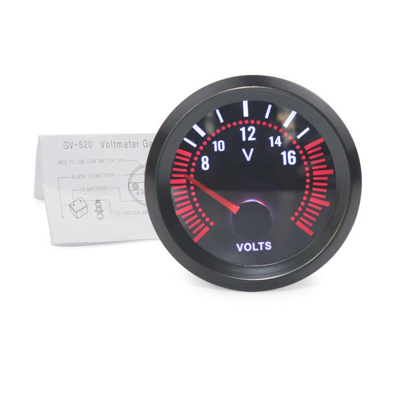 YIGZYCN Auto Digitalanzeige 52mm Öldruck Öl Wassertemperaturanzeige Voltmeter Drehzahlmesser Drehzahlmesser von YIGZYCN