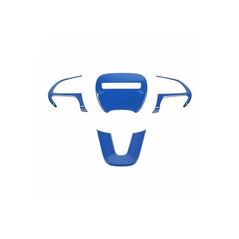 Lenkradbezug Für Ladegerät Für Challenger 2015-2022 Auto Lenkrad Dekoration Abdeckung Zubehör Für Dodge Für Durango 2014-2022 Lenkrad Aufkleber(B blue) von YIJIAVSX