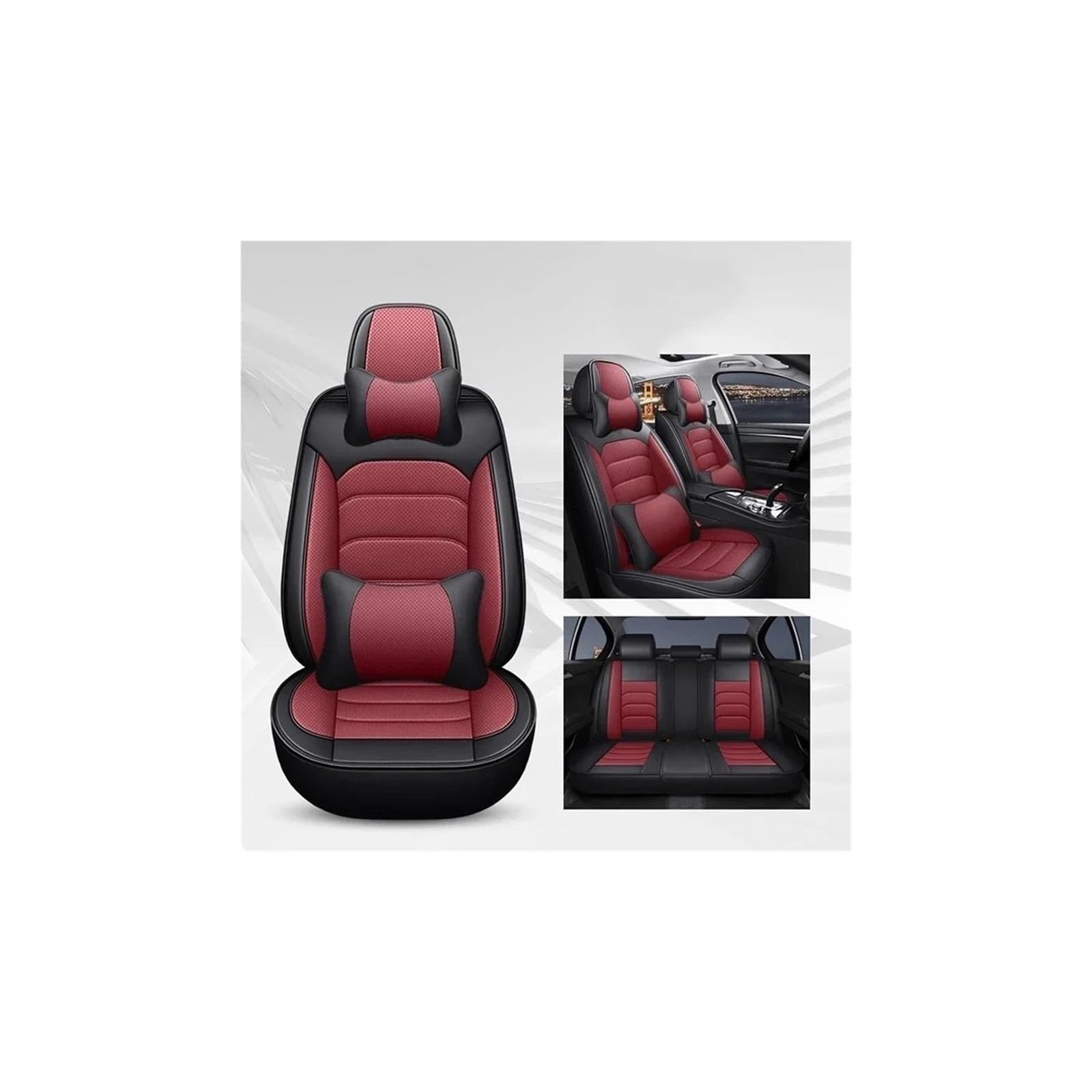 YIJIAVSX Auto-Sitzbezüge Auto-Innenzubehör, Universeller Autositzbezug Für B&MW X5 E87 X1 X2 X3 X4 X6 X7 M3 M4 M5 Rücksitzbezüge(5) von YIJIAVSX