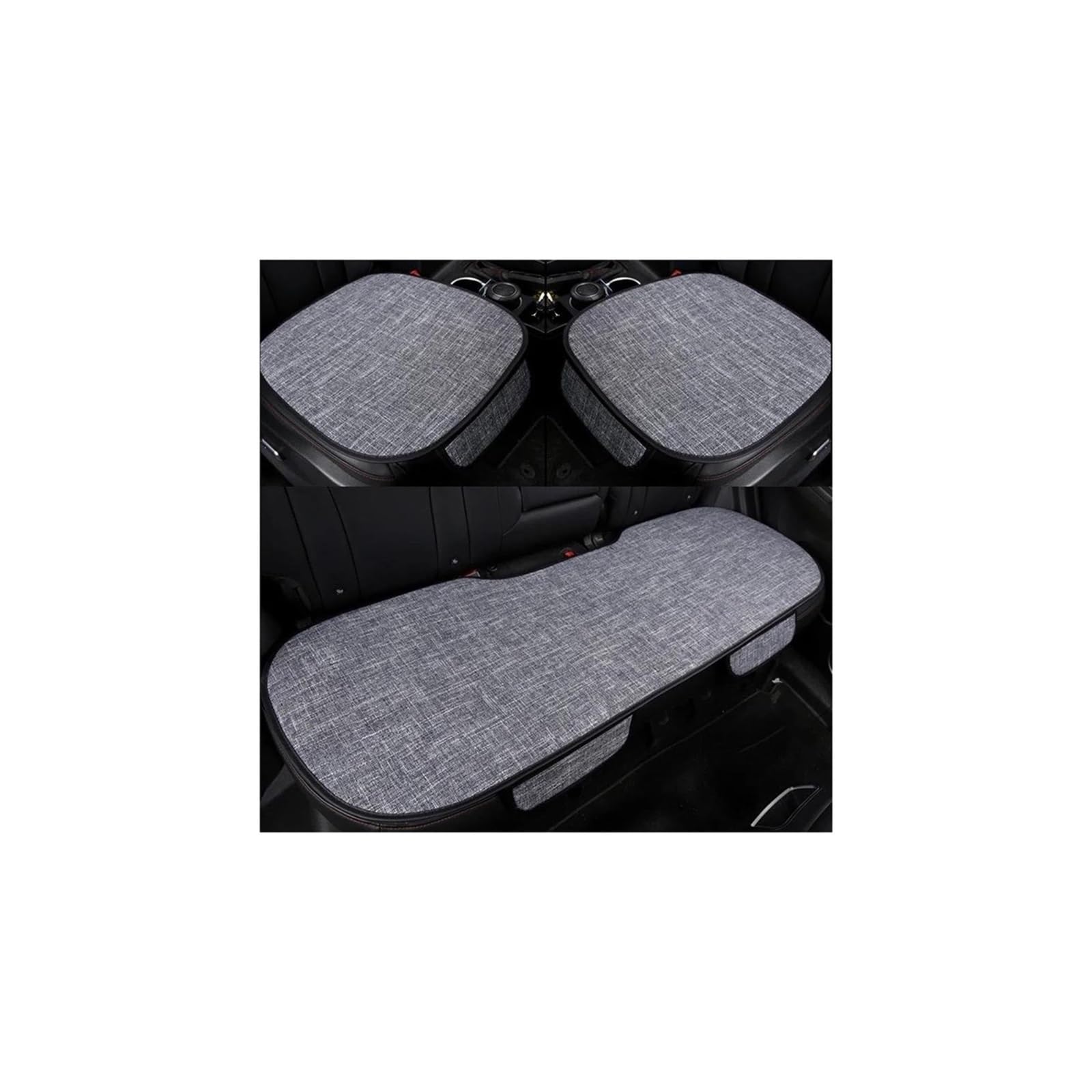 YIJIAVSX Auto-Sitzbezüge Universelles Innenzubehör Atmungsaktiver Auto-Kissenbezug Geeignet Für B&MW X5 E87 X1 X2 X3 X4 X6 X7 M3 M4 M5 Rücksitzbezüge(Grey 3 pieces) von YIJIAVSX