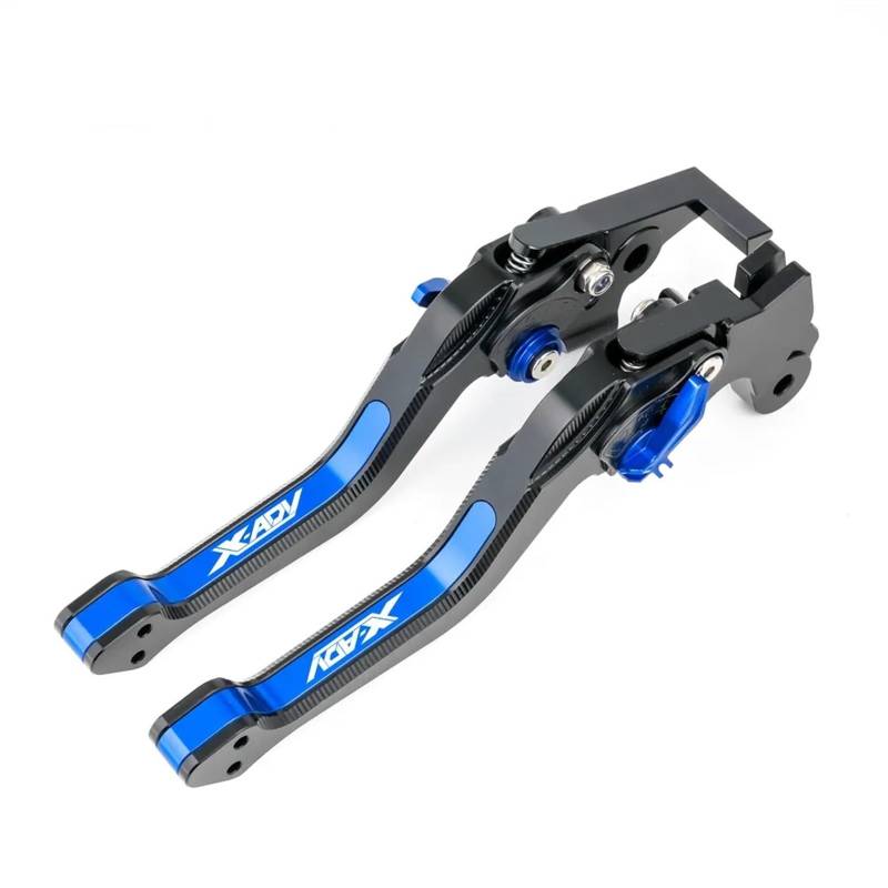 YIJIEBAO 3D Rhombus Motorrad Einstellbare Bremse Kupplung Hebel Fit for XADV 750 2017 2018 2019 2020 X-ADV 750 Picks Aluminium zubehör Motorradbremskupplung(Black Blue) von YIJIEBAO