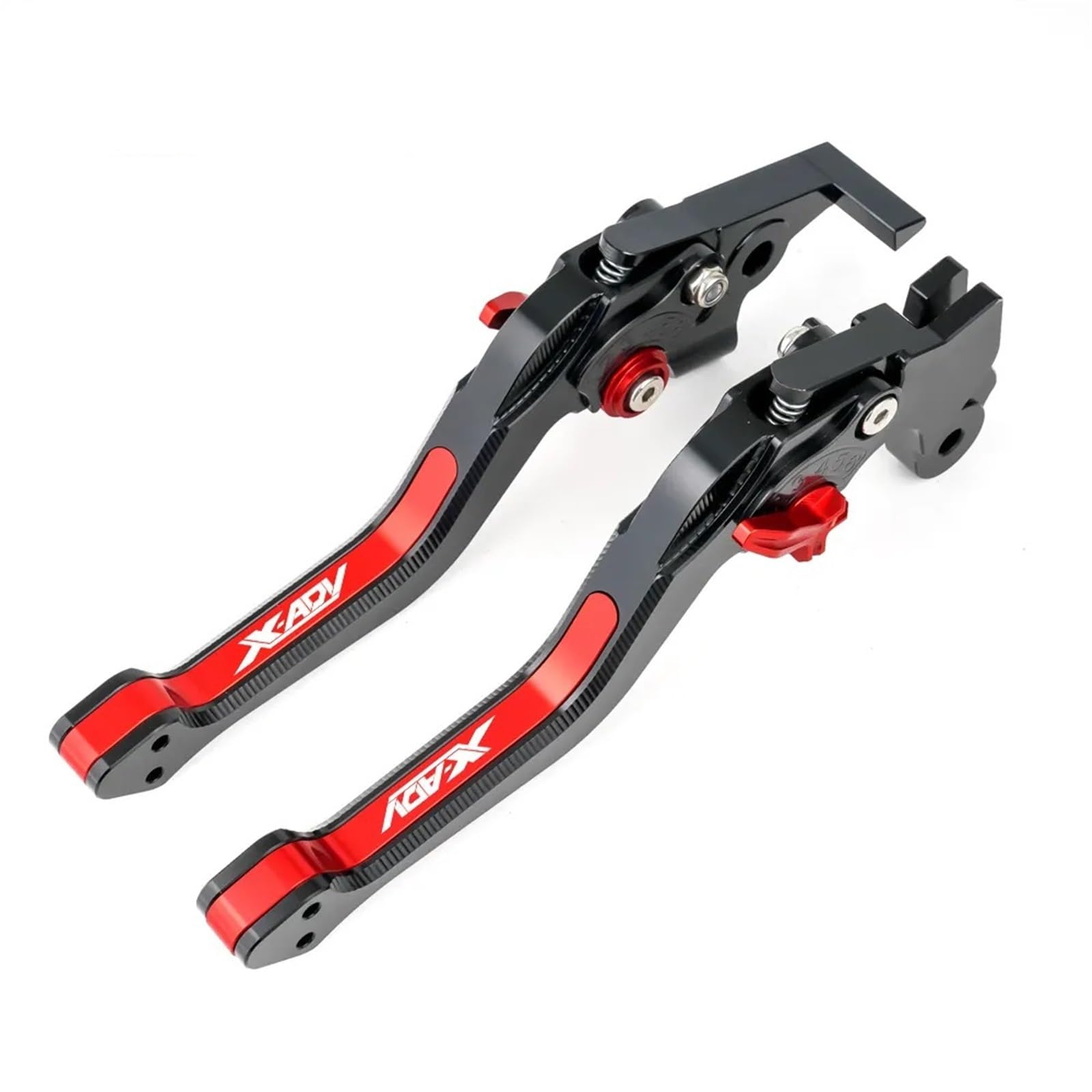 YIJIEBAO 3D Rhombus Motorrad Einstellbare Bremse Kupplung Hebel Fit for XADV 750 2017 2018 2019 2020 X-ADV 750 Picks Aluminium zubehör Motorradbremskupplung(Black Red) von YIJIEBAO