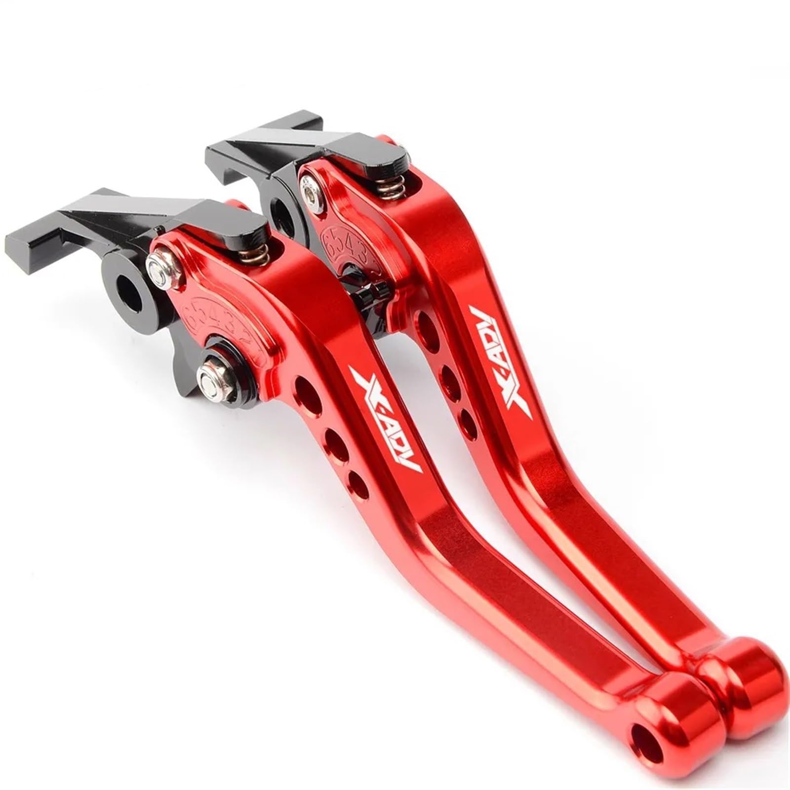 YIJIEBAO 3D Rhombus Motorrad Einstellbare Bremse Kupplung Hebel Fit for XADV 750 2017 2018 2019 2020 X-ADV 750 Picks Aluminium zubehör Motorradbremskupplung(Red) von YIJIEBAO