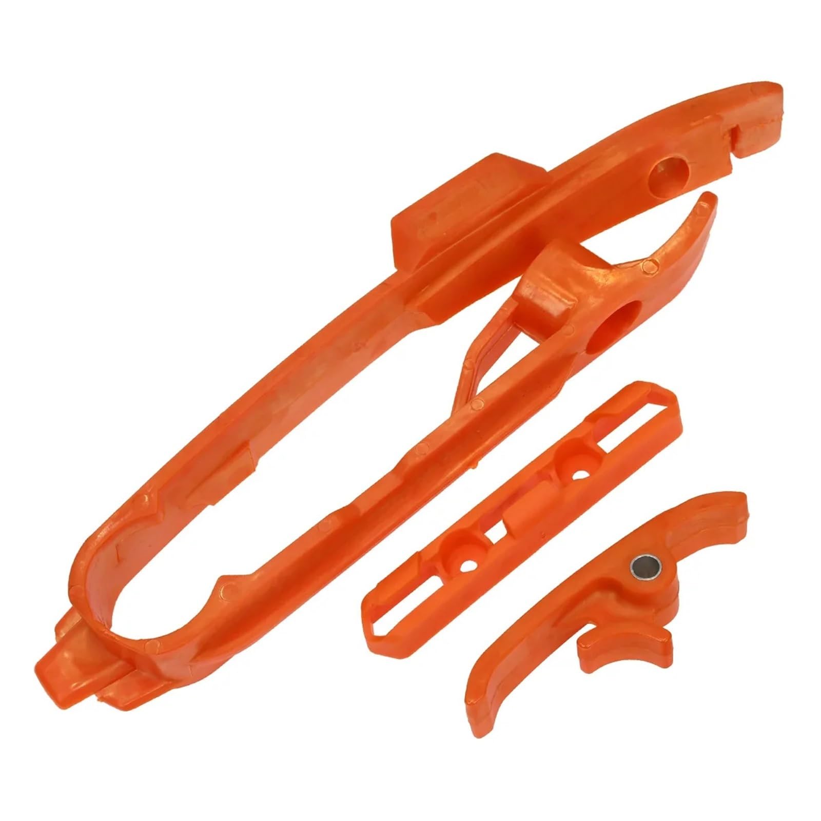 YIJIEBAO Bremsschlauchklemme, Kettenschieber, Gleitstück, Schutz-Set, passend for SX XC, XCF, SXF TPI 125 150 250 300 350 450 2016–2023, passend for Husqvarna Schwingenkettenschieber(Orange 3 Piece Se von YIJIEBAO