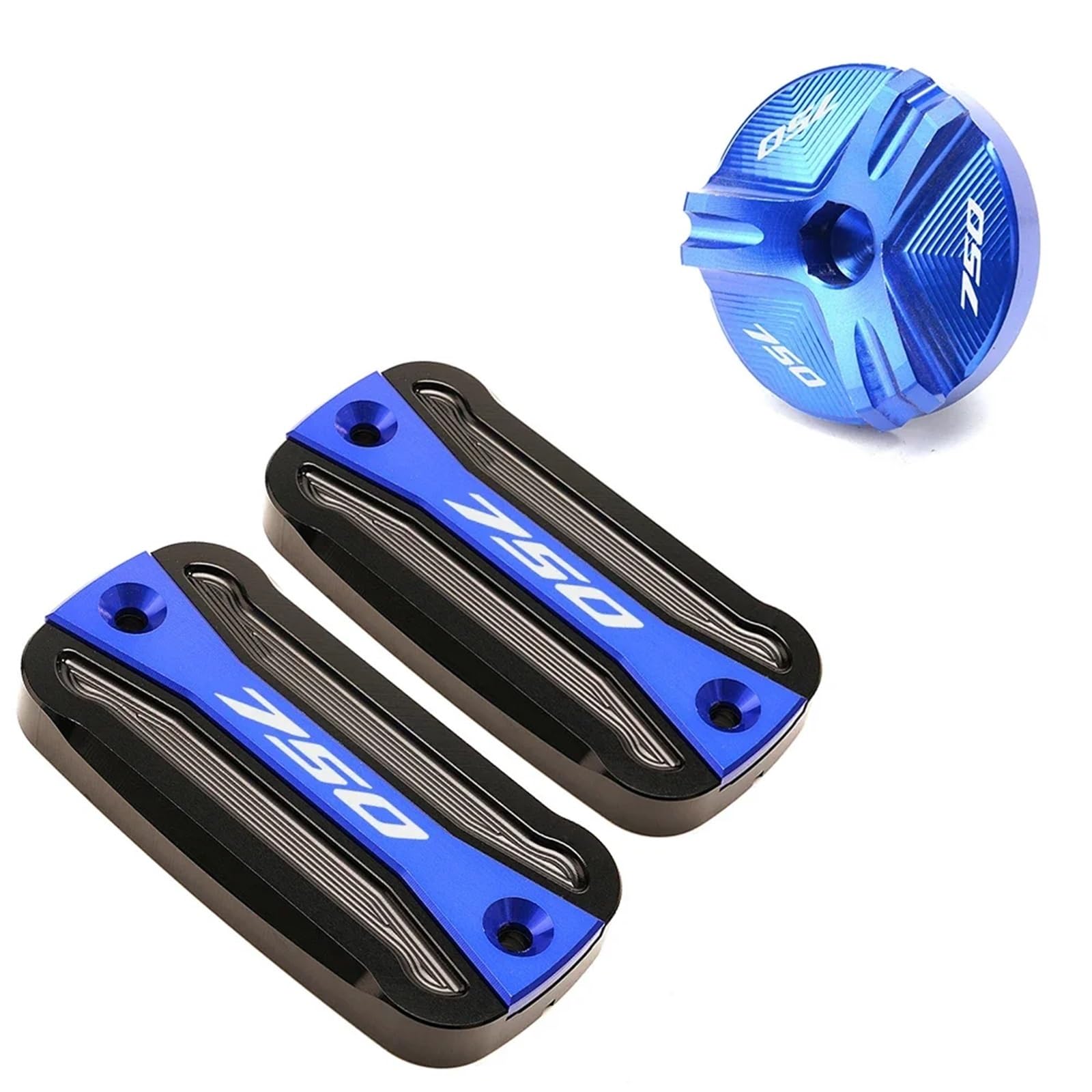 YIJIEBAO Fit for Forza 750 FORZA750 NSS750 2020-2022 2023 2024 Motorrad Vorne Brems Flüssigkeit Reservoir Abdeckung Öl Tank Tasse öl Filter Kappe Zubehör(1 Set-Blue) von YIJIEBAO