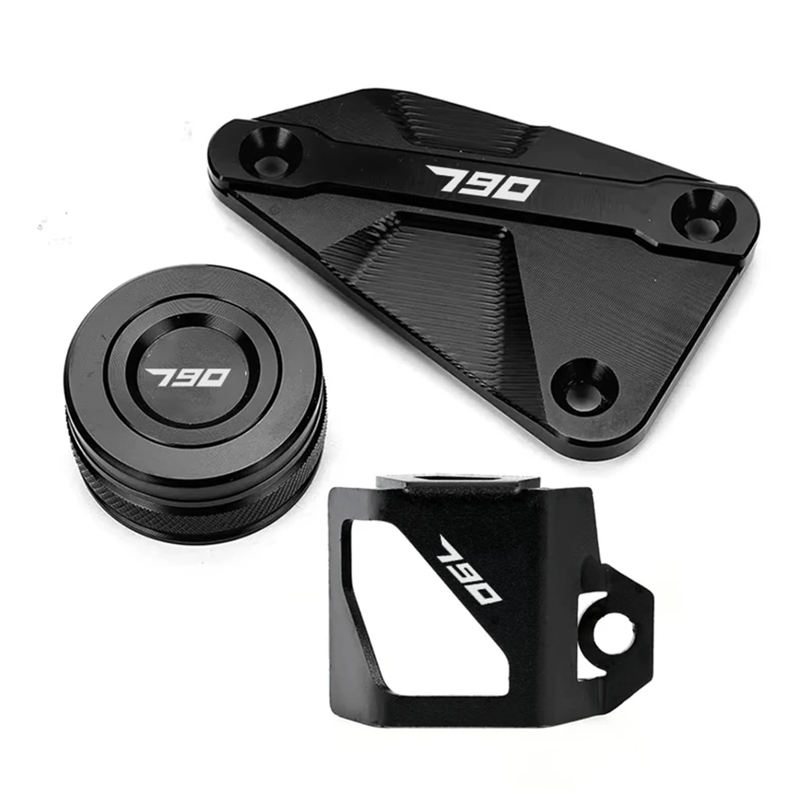 YIJIEBAO Fit for KTM 890 Abenteuer R Duke 790 Duke 890 ADV Motorrad Zubehör Hinten Vorne Brems Flüssigkeit Reservoir Abdeckung Schutz Zubehör(3(790 Black)) von YIJIEBAO