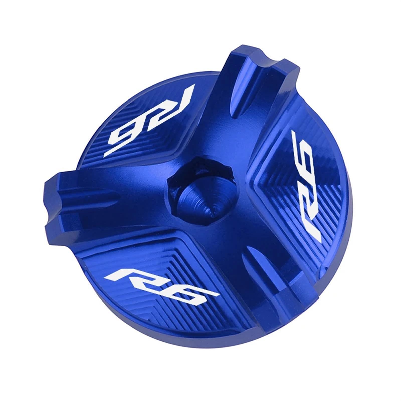 YIJIEBAO Fit for Yamaha R6 YZF R6 2000-2020 2021 Motorrad CNC Aluminium Vorne und Hinten Brems Reservoir Flüssigkeit Zylinder CoverEngine Öl Filter Zubehör(Blue) von YIJIEBAO