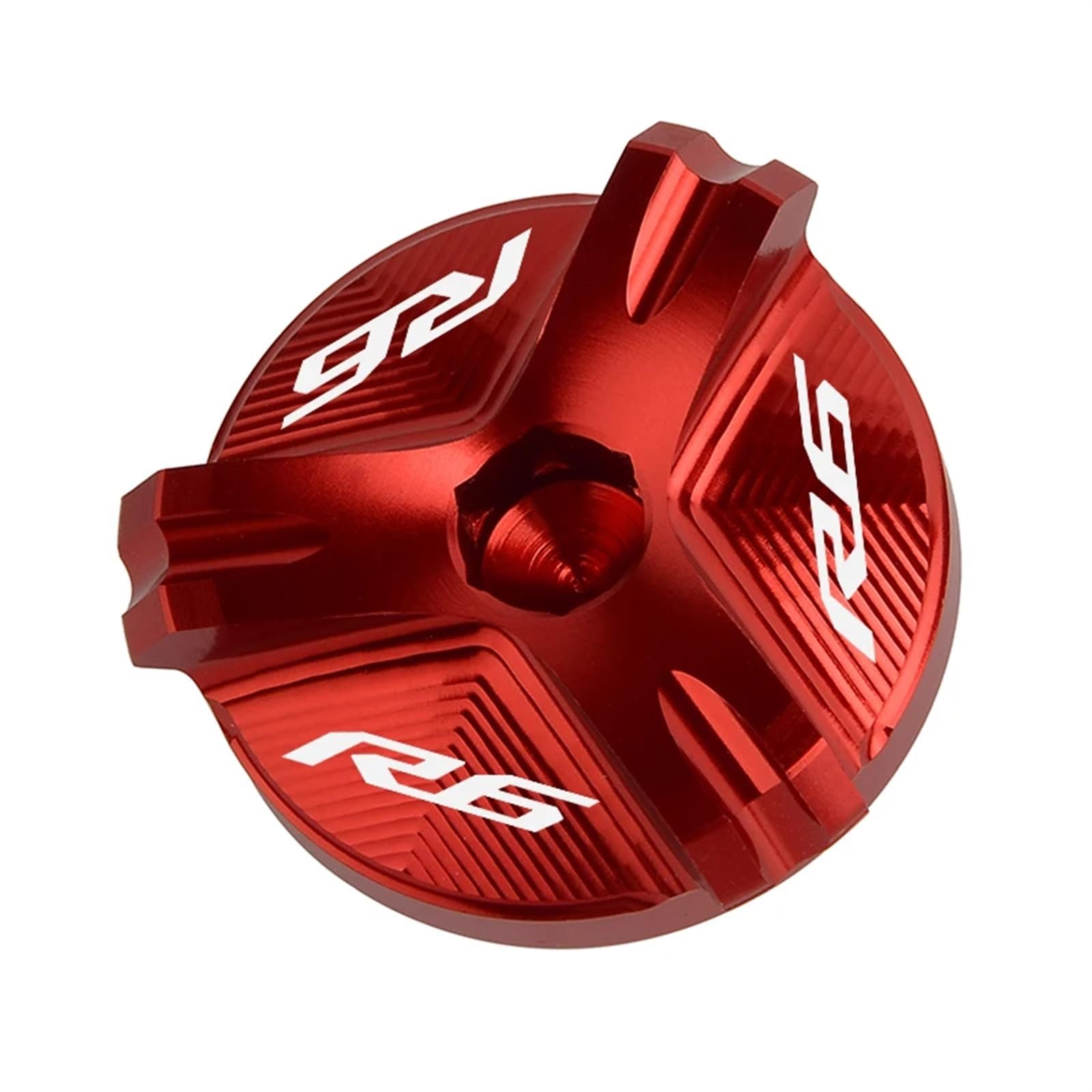 YIJIEBAO Fit for Yamaha R6 YZF R6 2000-2020 2021 Motorrad CNC Aluminium Vorne und Hinten Brems Reservoir Flüssigkeit Zylinder CoverEngine Öl Filter Zubehör(Red) von YIJIEBAO