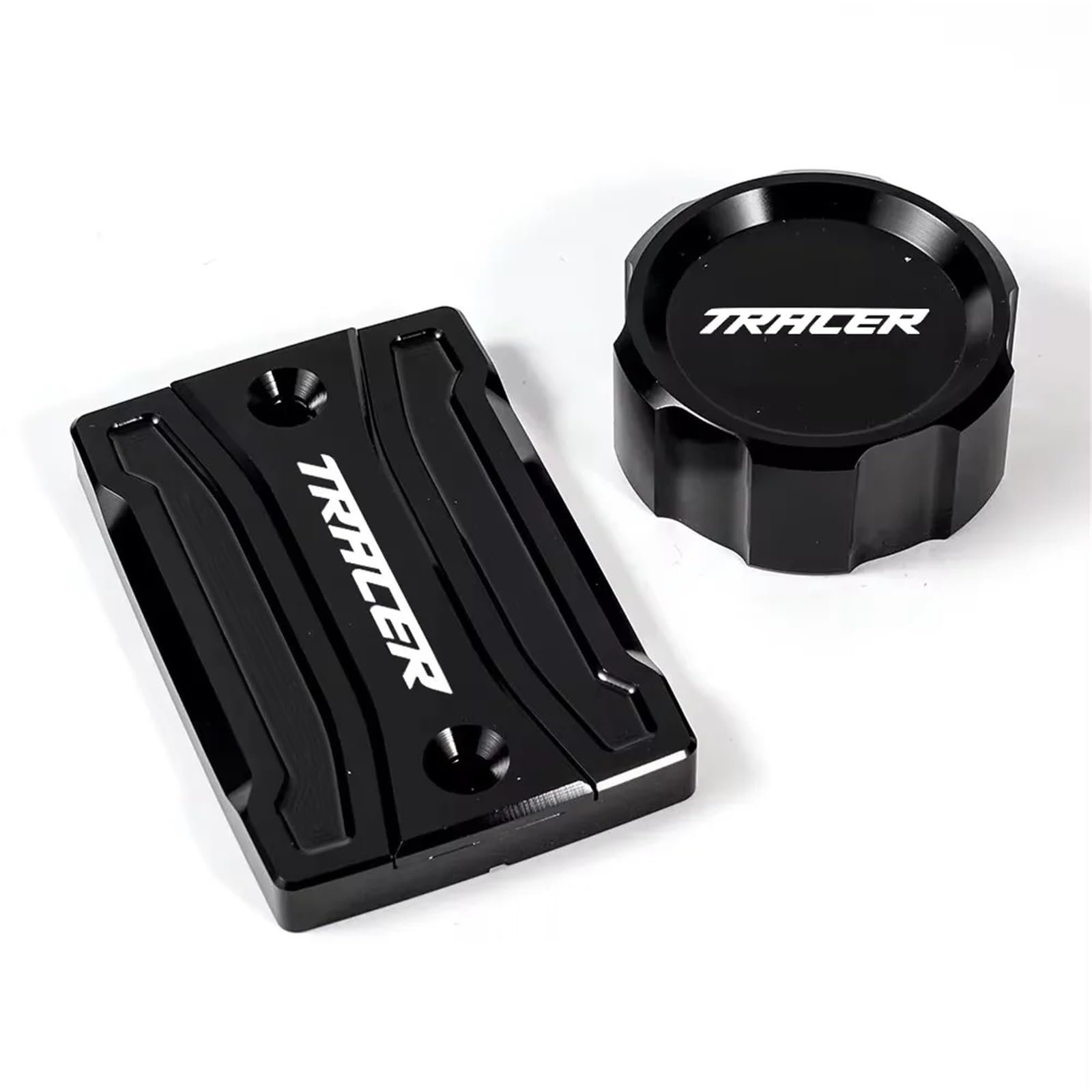 YIJIEBAO Fit for Yamaha Tracer 900 7 700 GT 7gt 900gt 700gt 7/gt Tracer MT09 MT07 Vorne Hinten Zylinder Abdeckung Schutz Bremsflüssigkeit Reservoir Kappe Zubehör(Caps-Black) von YIJIEBAO