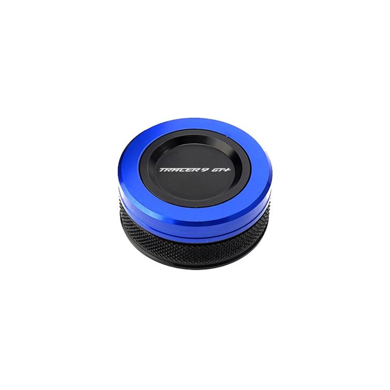 YIJIEBAO Fit for Yamaha Tracer9GT + TRACER9 GT Plus 2023 Motorrad CC Aluminium Vorne Hinten Brems Flüssigkeit Zylinder Master Reservoir Abdeckung Kappe Zubehör(RBC Blue) von YIJIEBAO