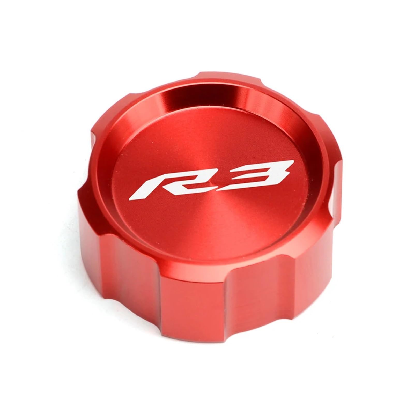 YIJIEBAO Fit for Yamaha YZF R3 YZF-R3 2015-2019 2020 Motorrad Aluminium Vorne Hinten Brems Flüssigkeit Zylinder Master Reservoir abdeckkappe Zubehör(Rear-red) von YIJIEBAO