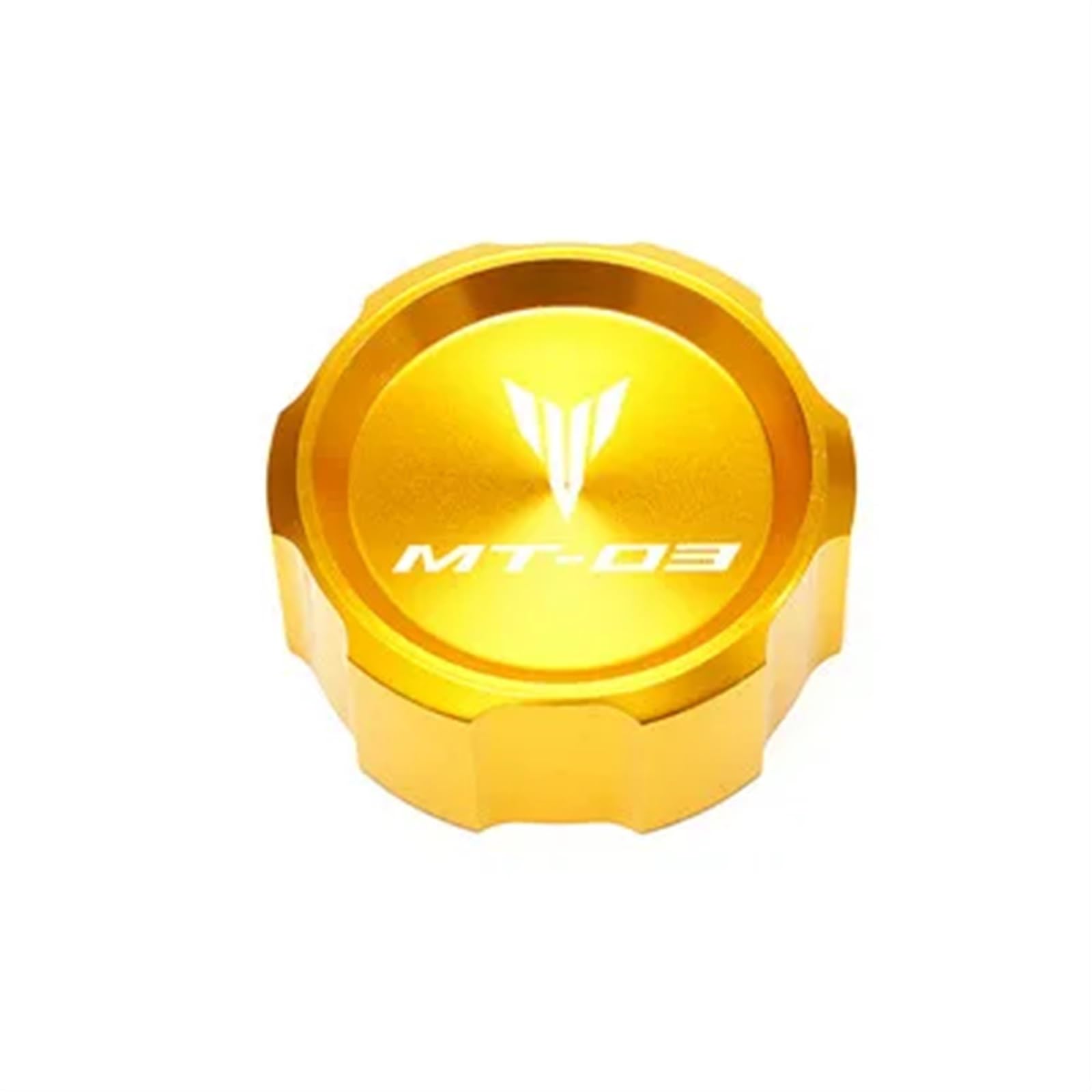 YIJIEBAO Motorrad CNC Accessores Fit for Yamaha MT 03 MT03 MT-03 2015-2020 2021 Vorne und Hinten Brems Flüssigkeit Zylinder Reservoir Kappe Abdeckung Zubehör(RBC Gold) von YIJIEBAO