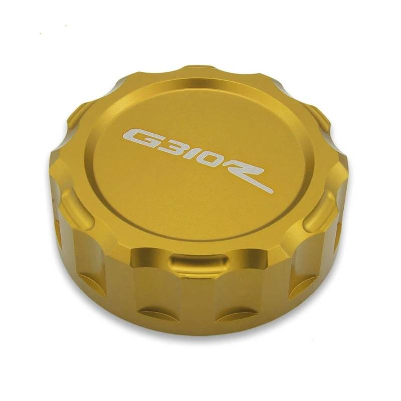 YIJIEBAO Motorrad Hinten Brems Flüssigkeit Öl Reservoir Tasse Abdeckung Zubehör Teile Fit for BMW G310r G 310 R G310 R for g310R 2017 2018 Zubehör(Gold) von YIJIEBAO