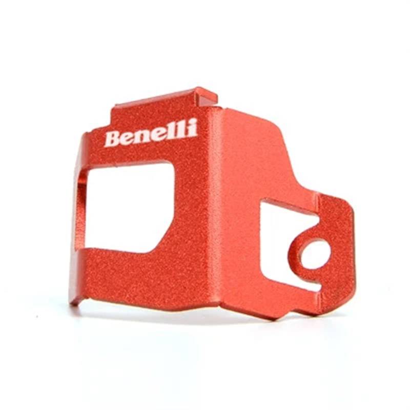 YIJIEBAO Motorrad Hinten Brems Flüssigkeit Reservoir Abdeckung Öl Kappe CNC Schutz Fit for Benelli Leoncino 250 BJ250 752S TNT 302S BN302 Zubehör(Red) von YIJIEBAO