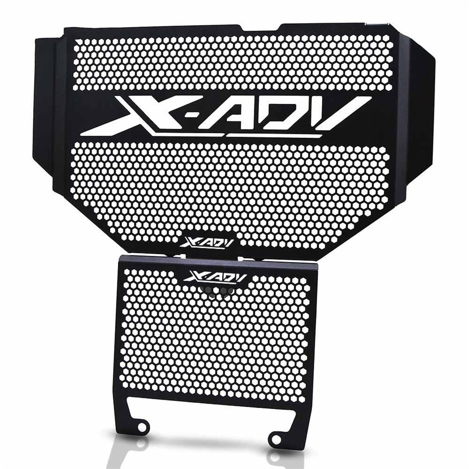 YIJIEBAO Motorrad Kühlergrill Schutzabdeckung Edelstahl Schutz CNC Aluminium FIT for X-ADV X ADV 750 2017 2018 2019 2020 2021 Styling-Zubehör(BLACK) von YIJIEBAO