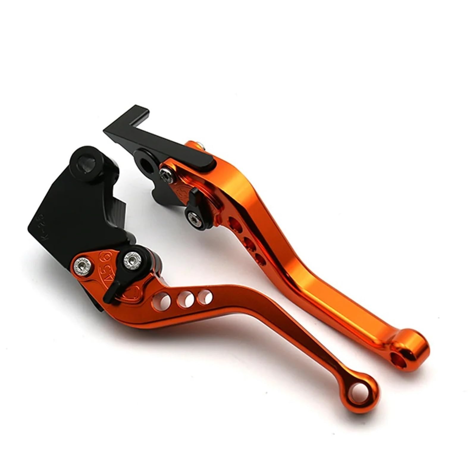 YIJIEBAO Motorrad Lange/Kurze Bremskupplungshebel passend for 675 Street Triple R/RX 2009–2016, Daytona 675 2006–2017, Speed ​​Triple 2008–2010 Motorradbremskupplung(Short orange) von YIJIEBAO