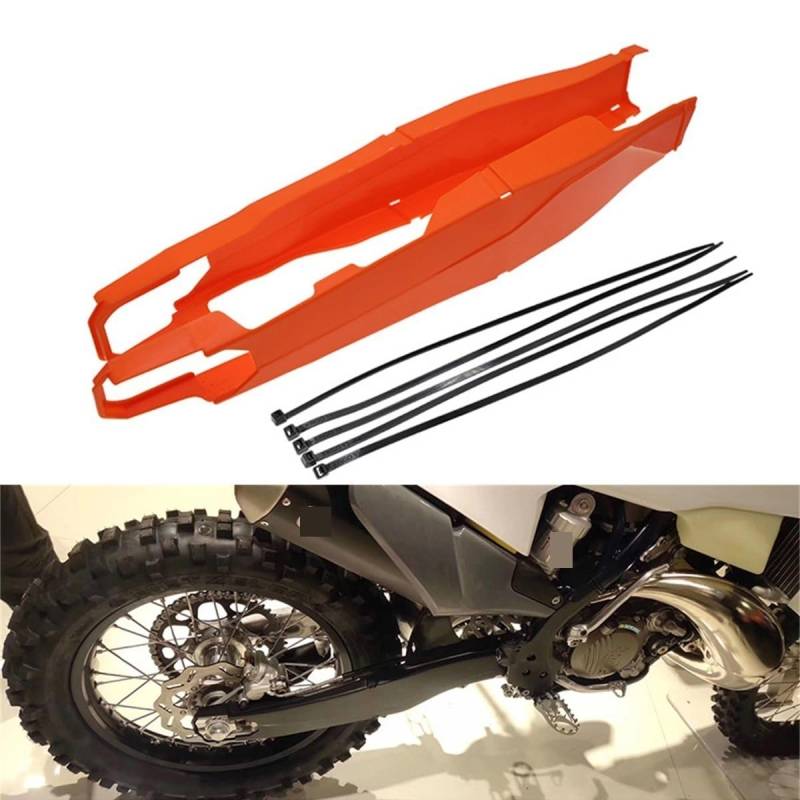 YIJIEBAO Motorrad Schwinge Schwinge Schutz Abdeckung Schutz Fit for EXC EXC-F XC-W XCF-W 150 200 250 300 350 450 500 2012-2020 2021 2022 Schwingenkettenschieber(Black) von YIJIEBAO