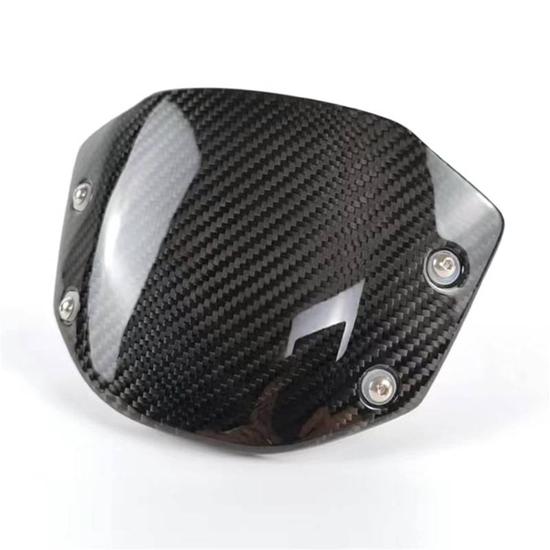 YIJIEBAO Passend for CB650R 2019 2020 2021 CB 650R CB 650 R Motorrad Windschutzscheibe Windschutzscheibe Frontscheibe Windabweiser Echtcarbon Scheinwerfer Motorrad(Twill-Carbon) von YIJIEBAO