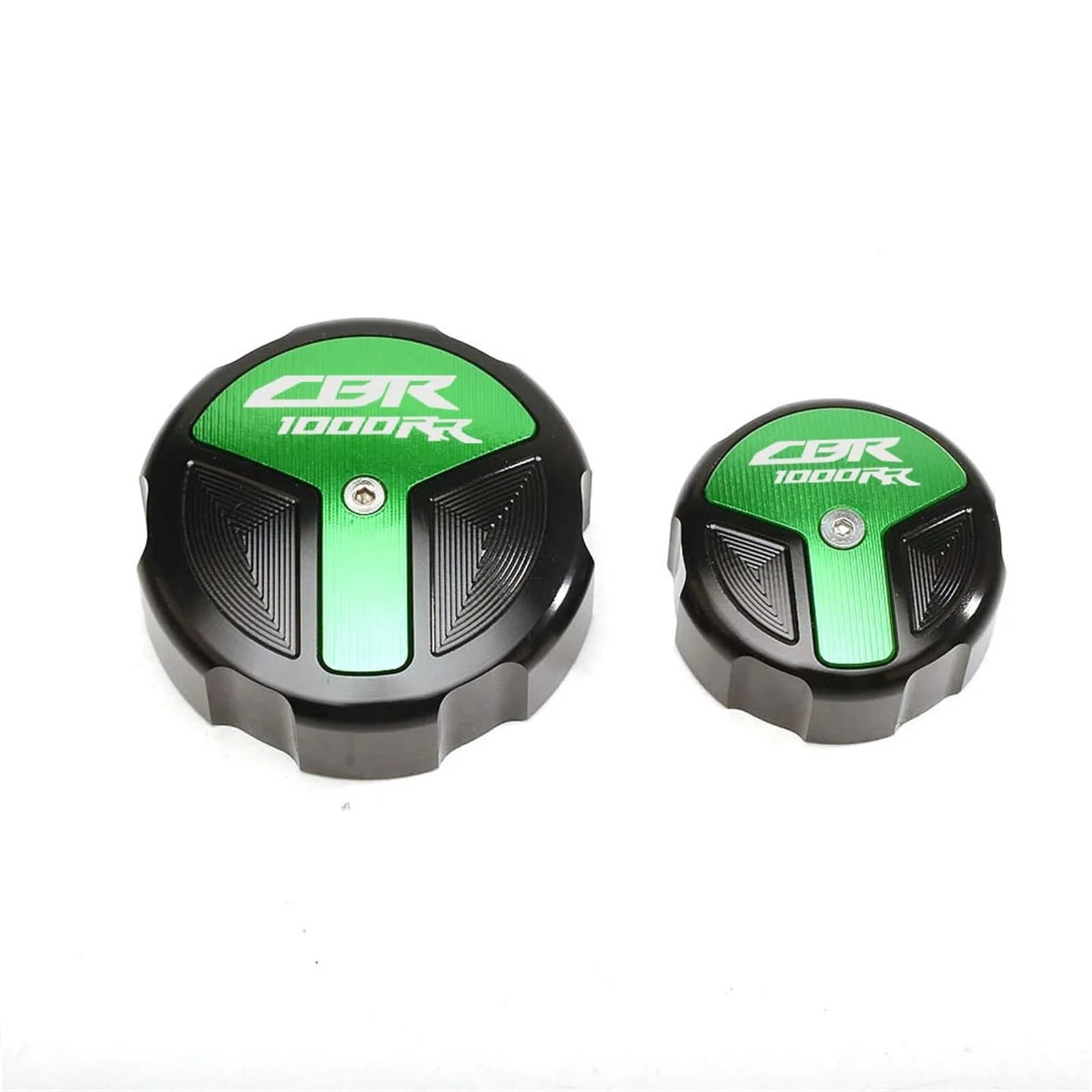 YIJIEBAO Passend for CBR1000RR 2008–2018 2017 2016. Motorrad CNC Aluminium hinten und vorne Bremsflüssigkeitsbehälterdeckel Zylinderabdeckung Zubehör(Green) von YIJIEBAO