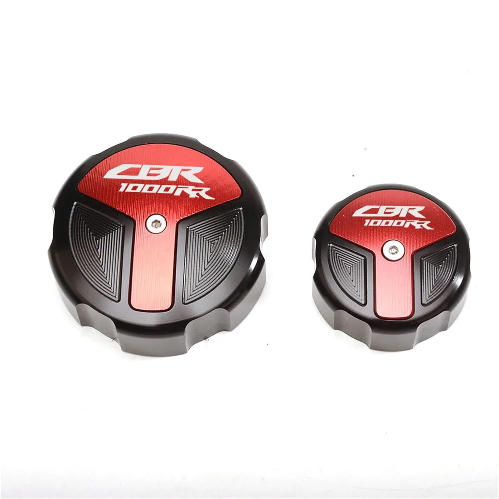 YIJIEBAO Passend for CBR1000RR 2008–2018 2017 2016. Motorrad CNC Aluminium hinten und vorne Bremsflüssigkeitsbehälterdeckel Zylinderabdeckung Zubehör(Red) von YIJIEBAO