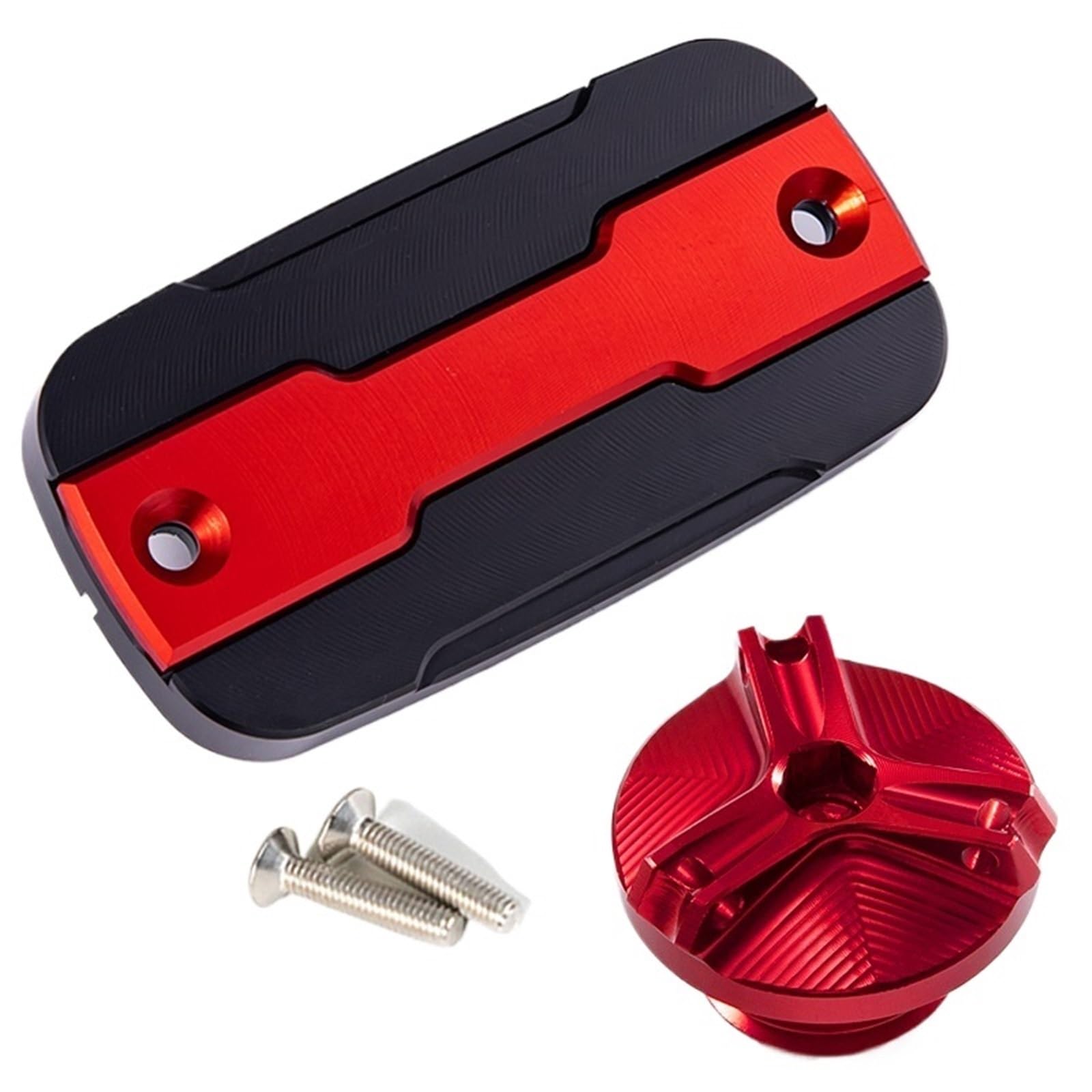 YIJIEBAO Passend for NT 1100 NT1100 2021 2022 2023. Motorrad-Vorderradbremsflüssigkeitstankdeckel und Einfülldeckel-Schutzzubehör Zubehör(A Set red) von YIJIEBAO